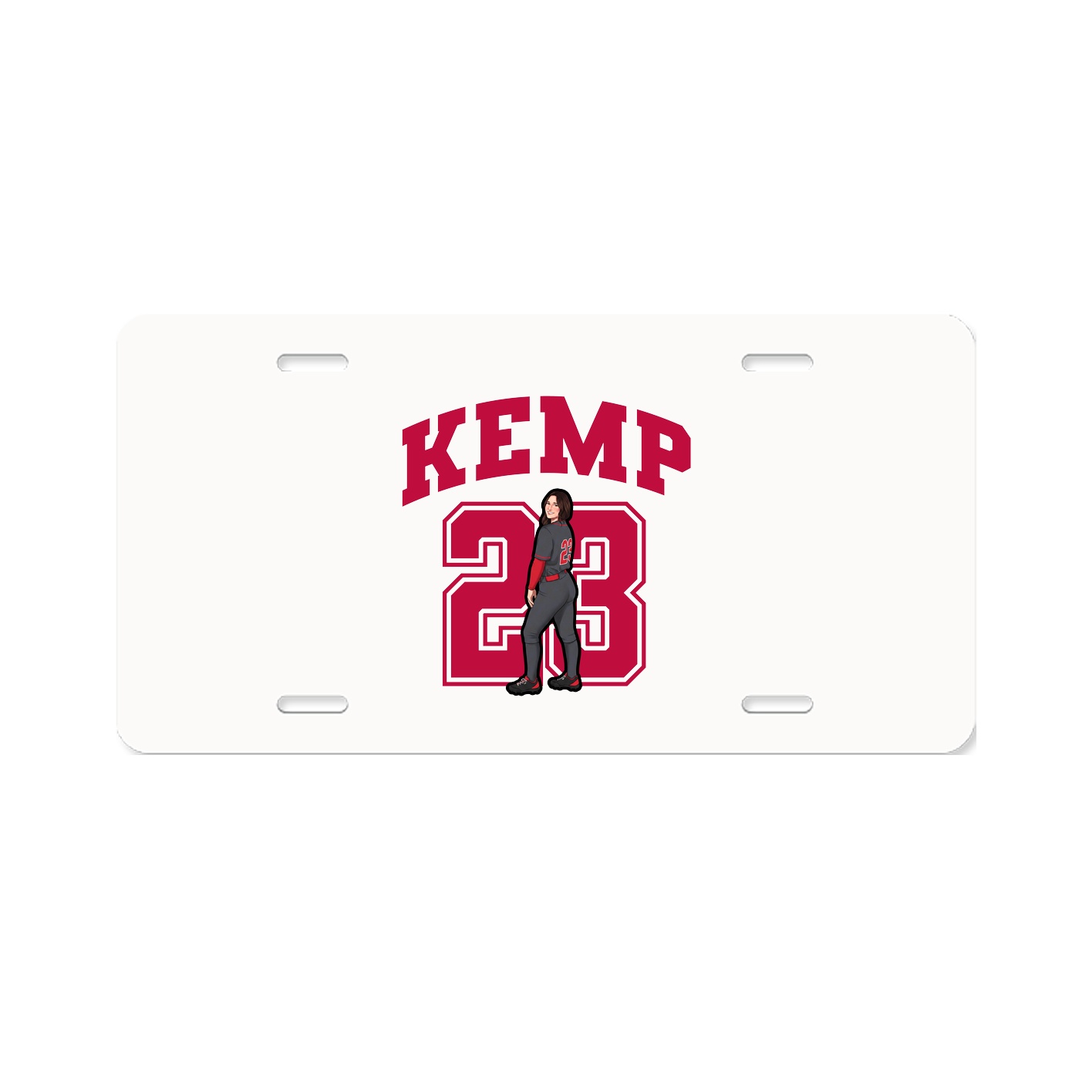 License Plate — Number in Classic