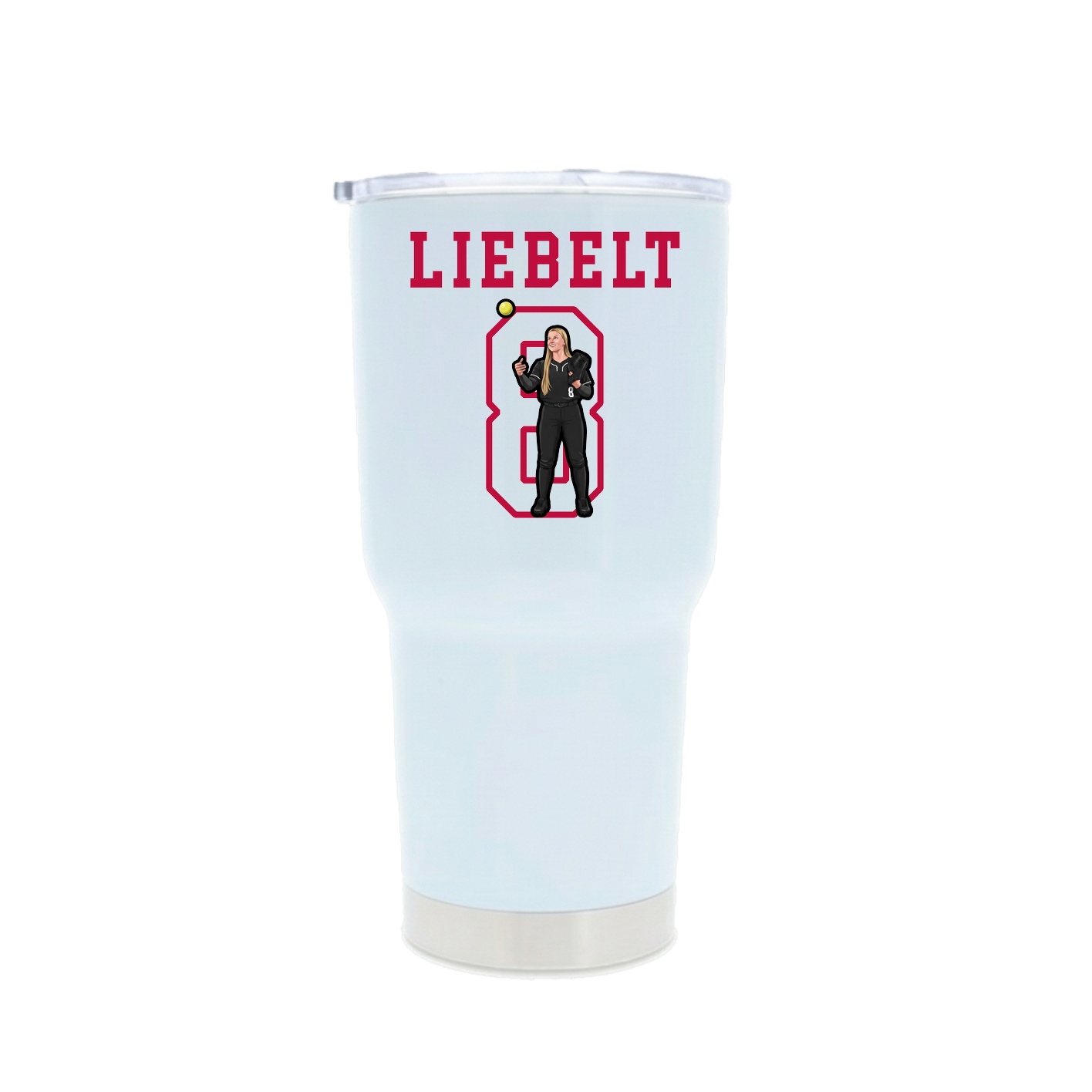 30oz Stainless Steel Tumbler — Shirsey in White