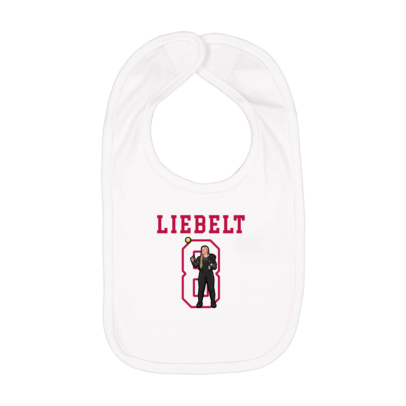 Infant Bib — Shirsey in White