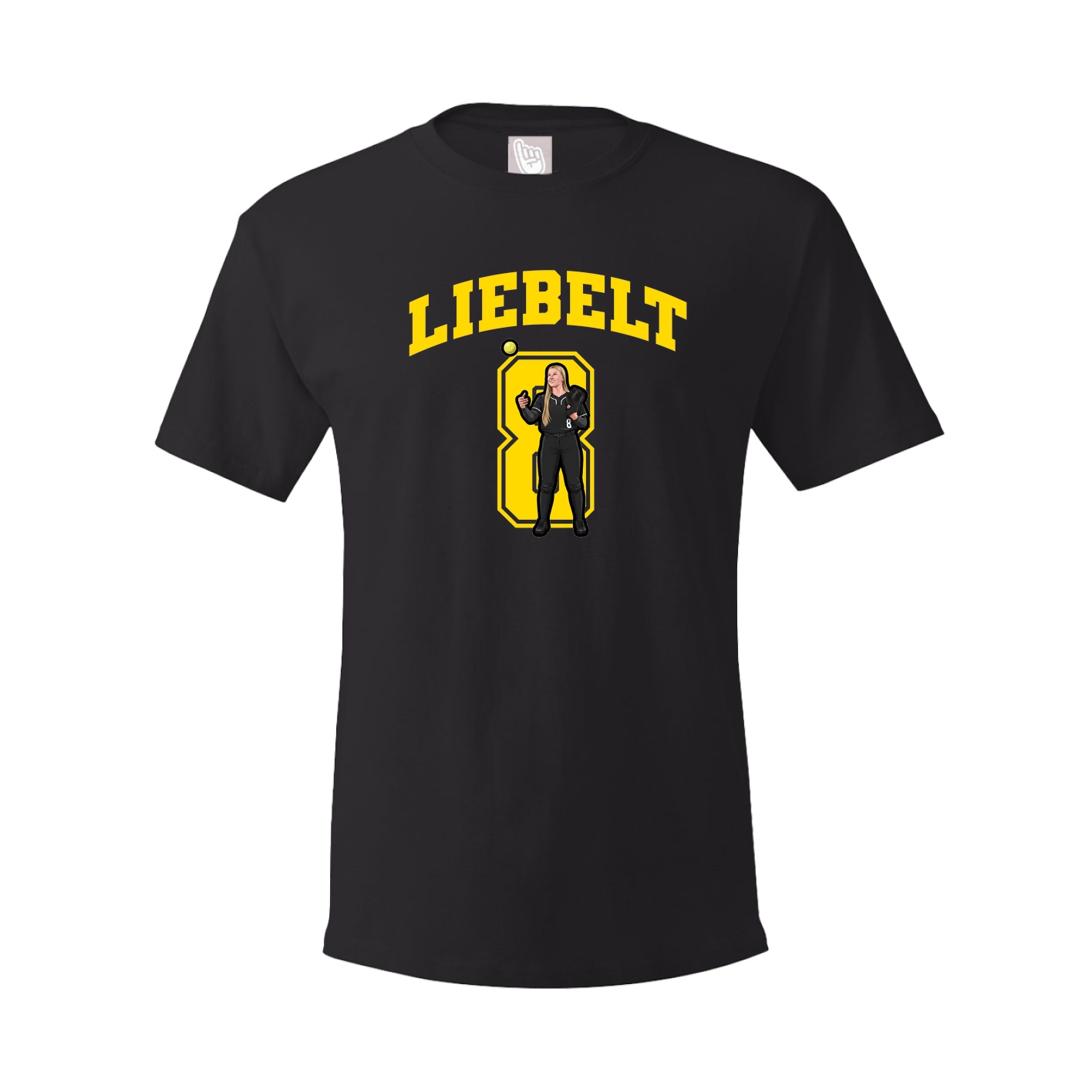 Youth Tee — Number in Black