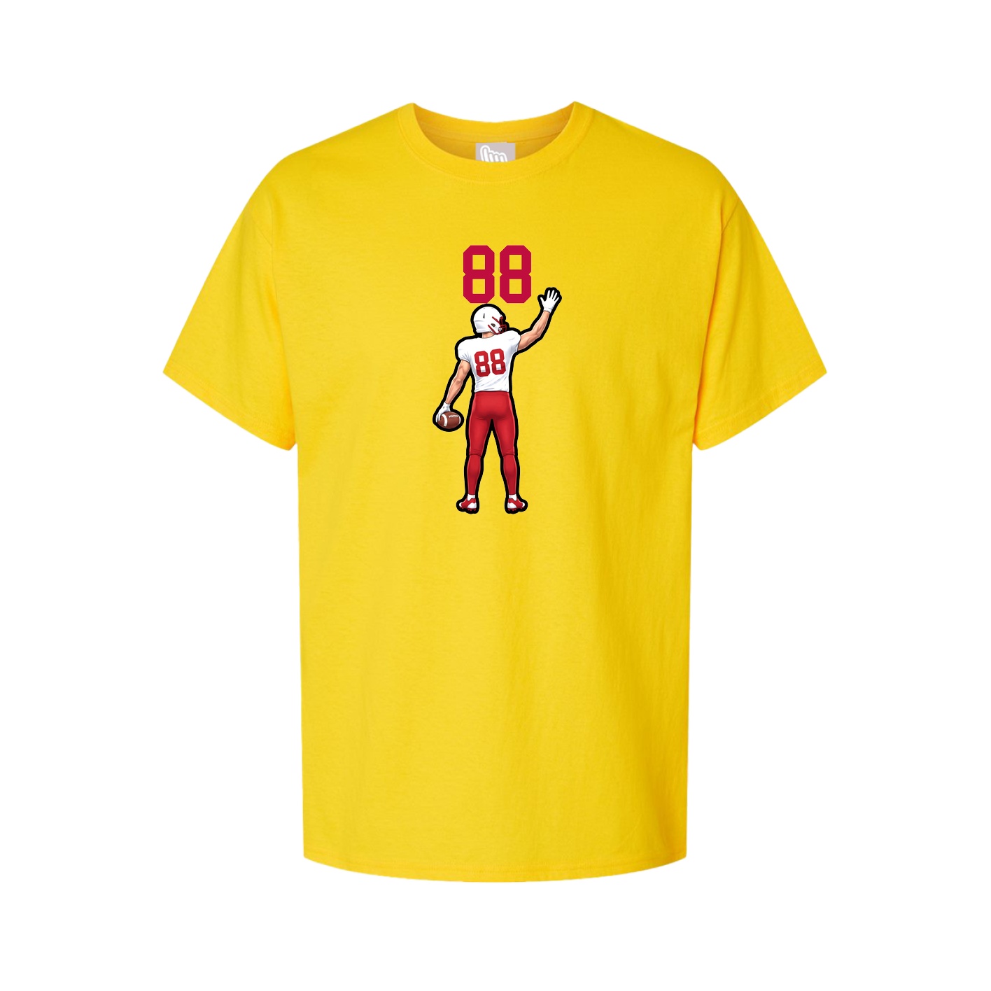 Youth Tee — Number Top in Gold
