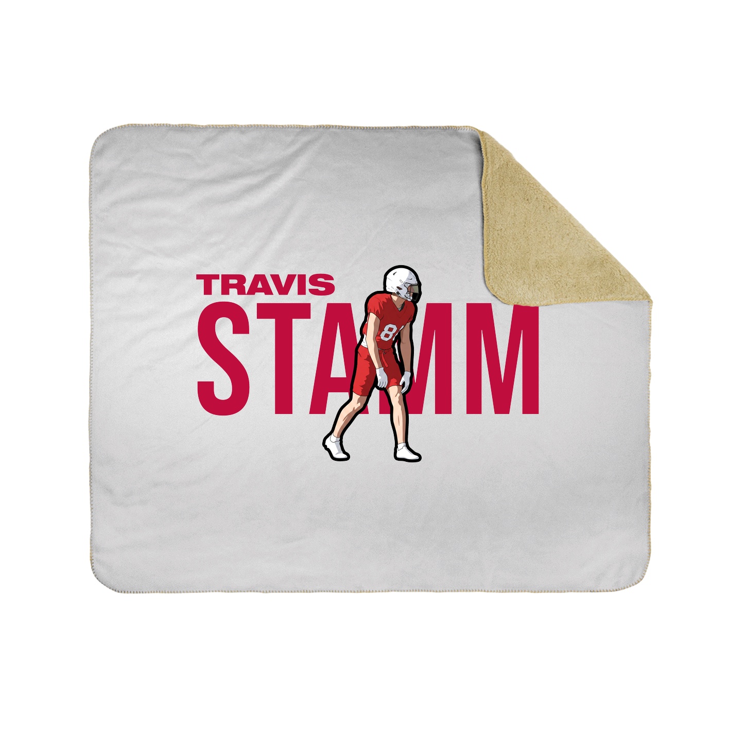 Throw Blanket — Player Name in White