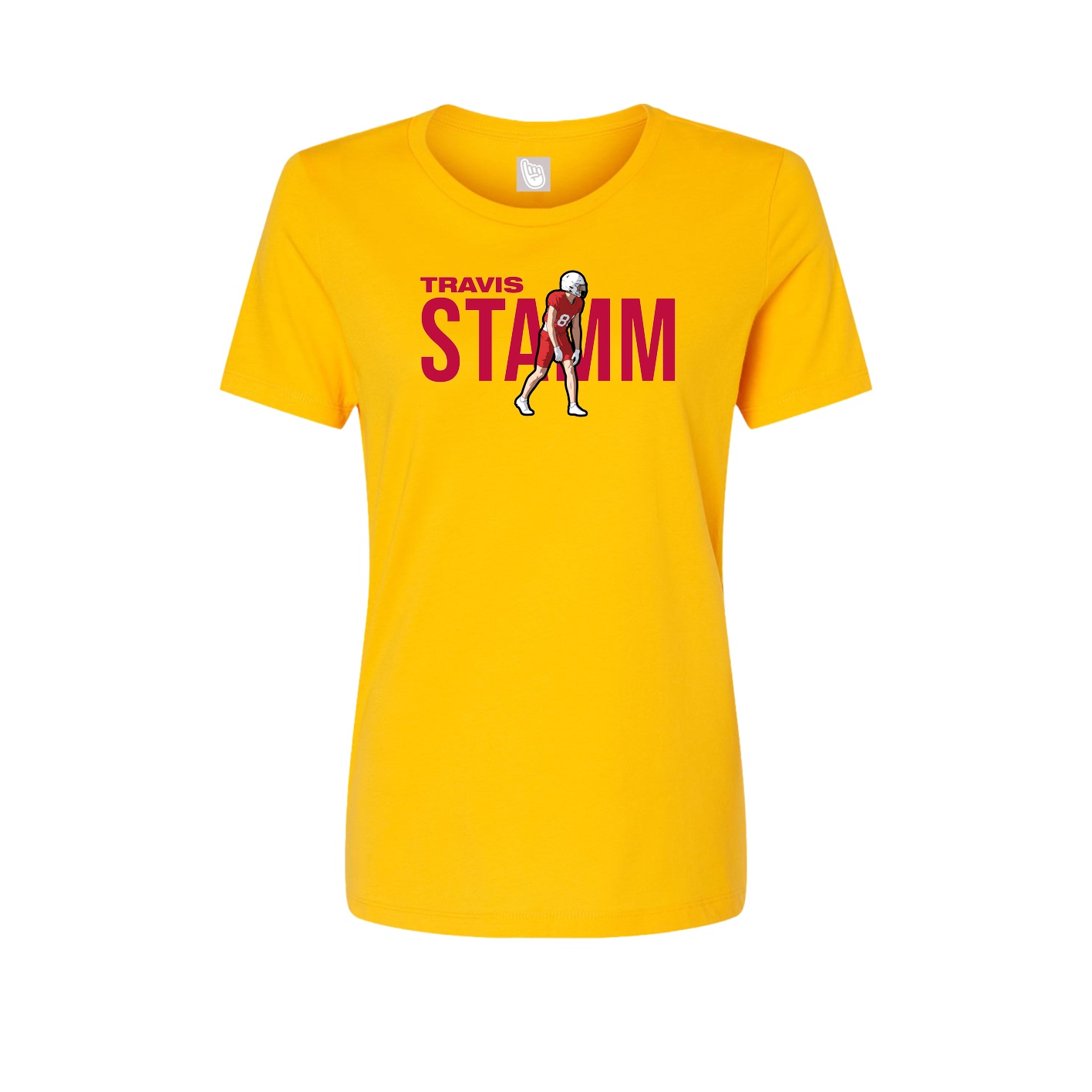 Fitted Women's Tee — Player Name in Gold