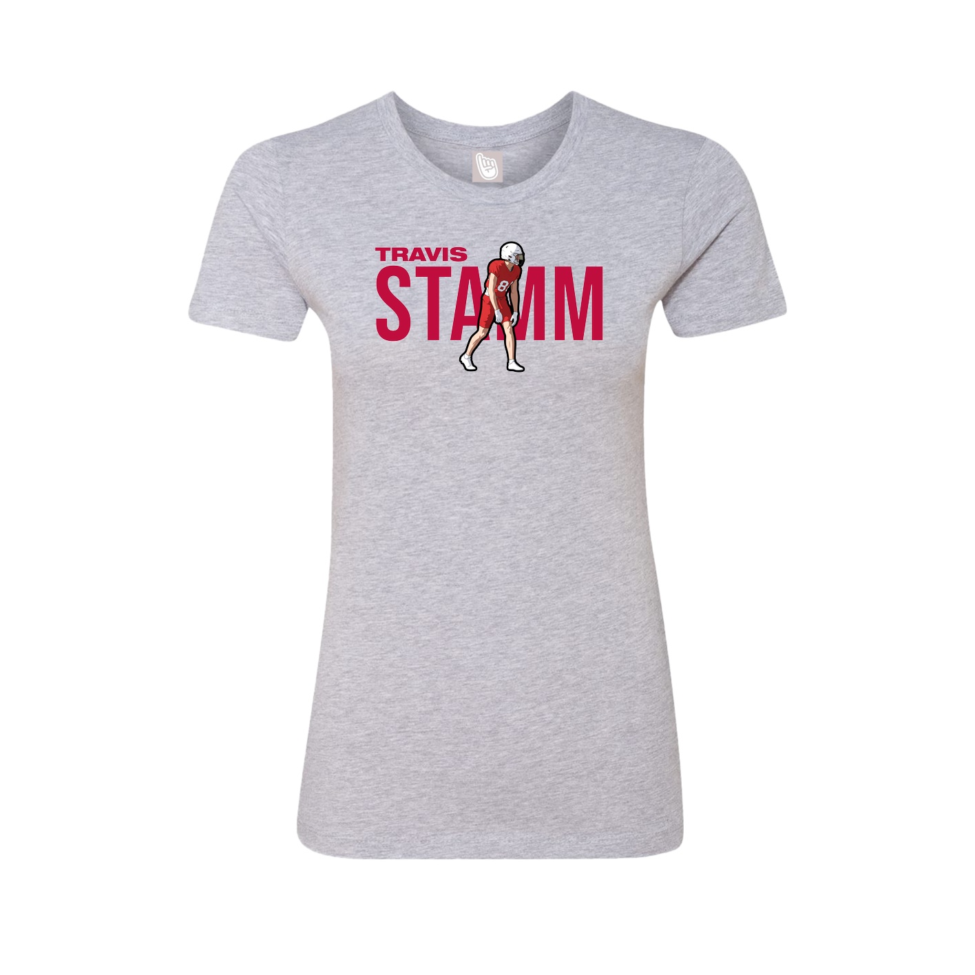 Womens Tee — Player Name in Grey