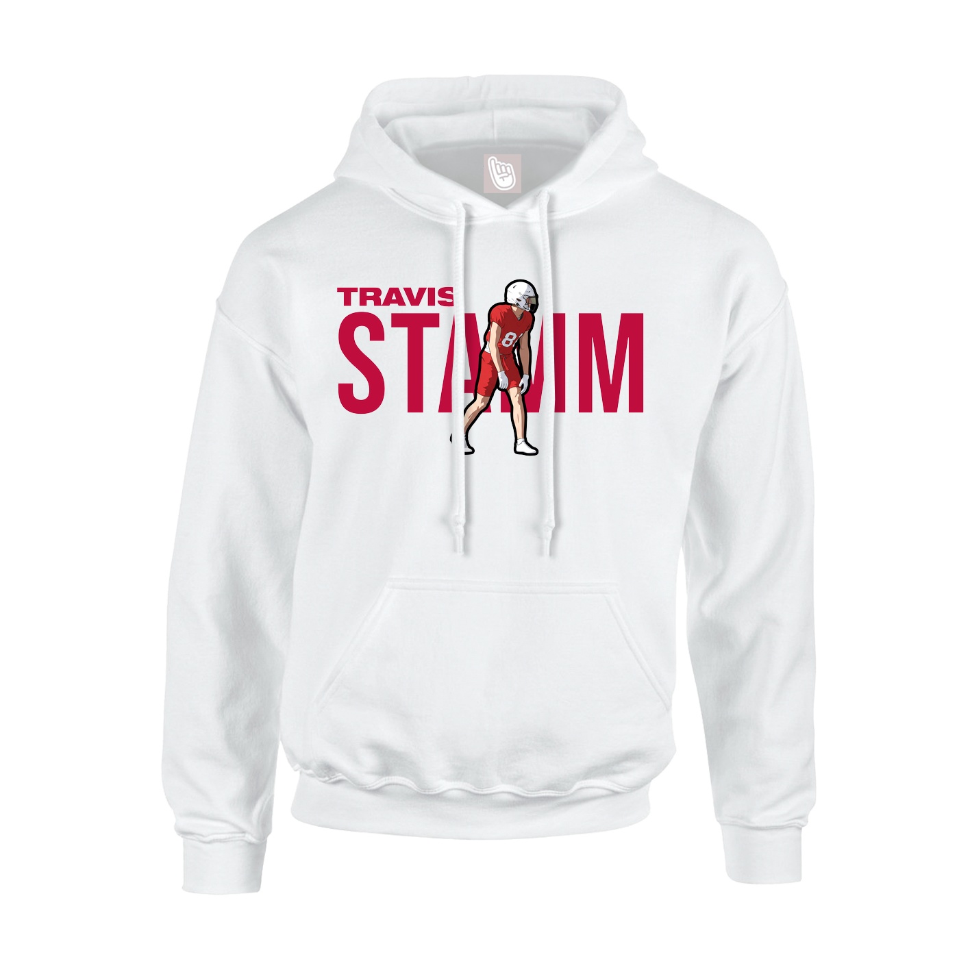 Youth Hoodie — Player Name in White