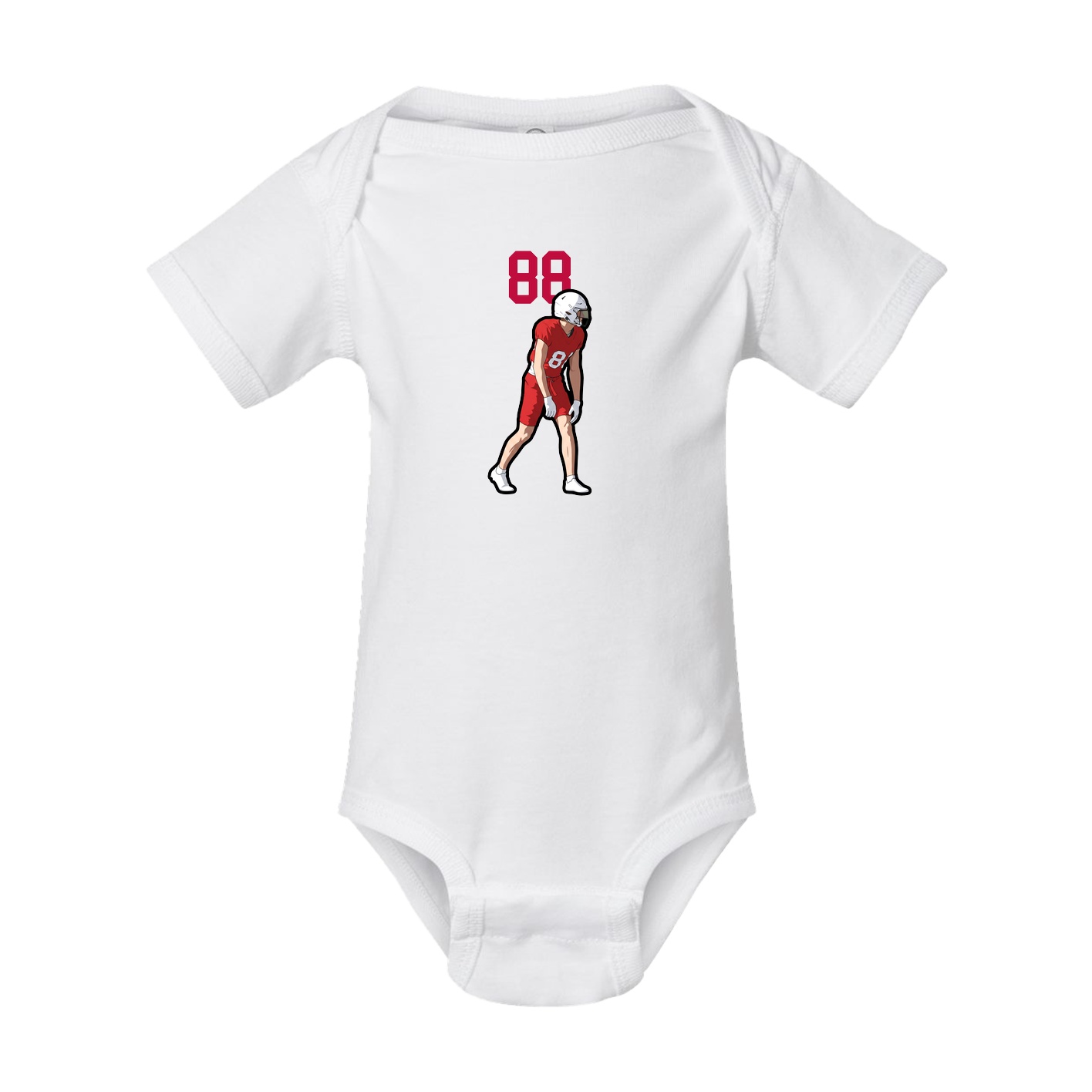 Baby Onesie — Number Top in White
