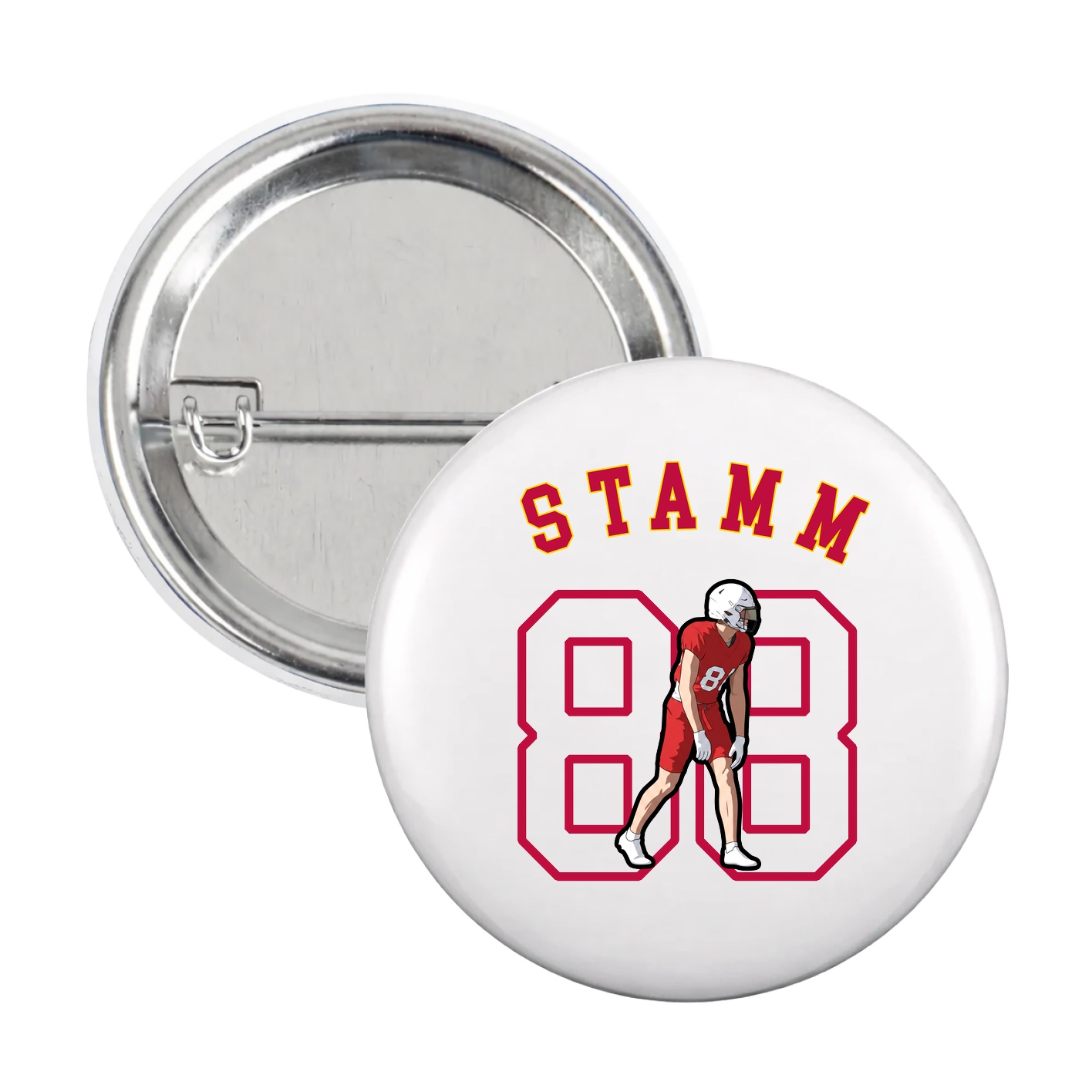 Game Day Button — Shirsey Arch in White