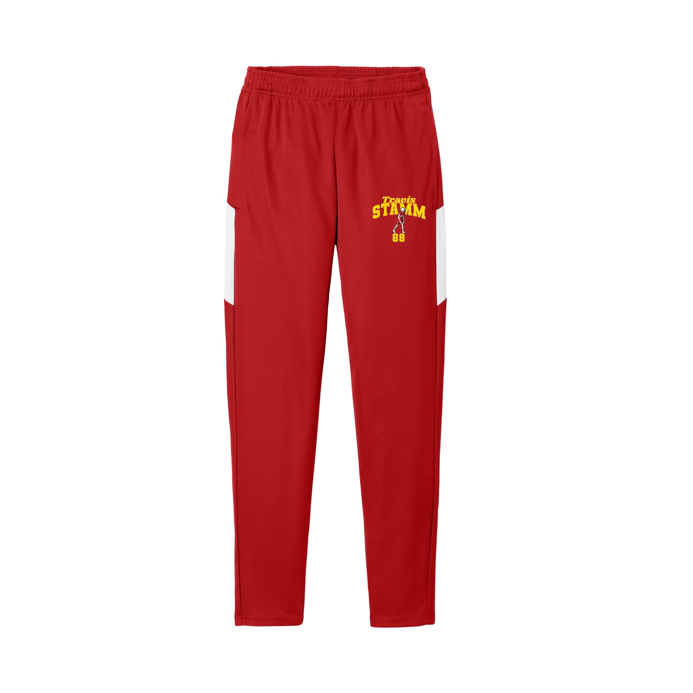 Team Travel Pant — Signature Arch in Cardinal/White
