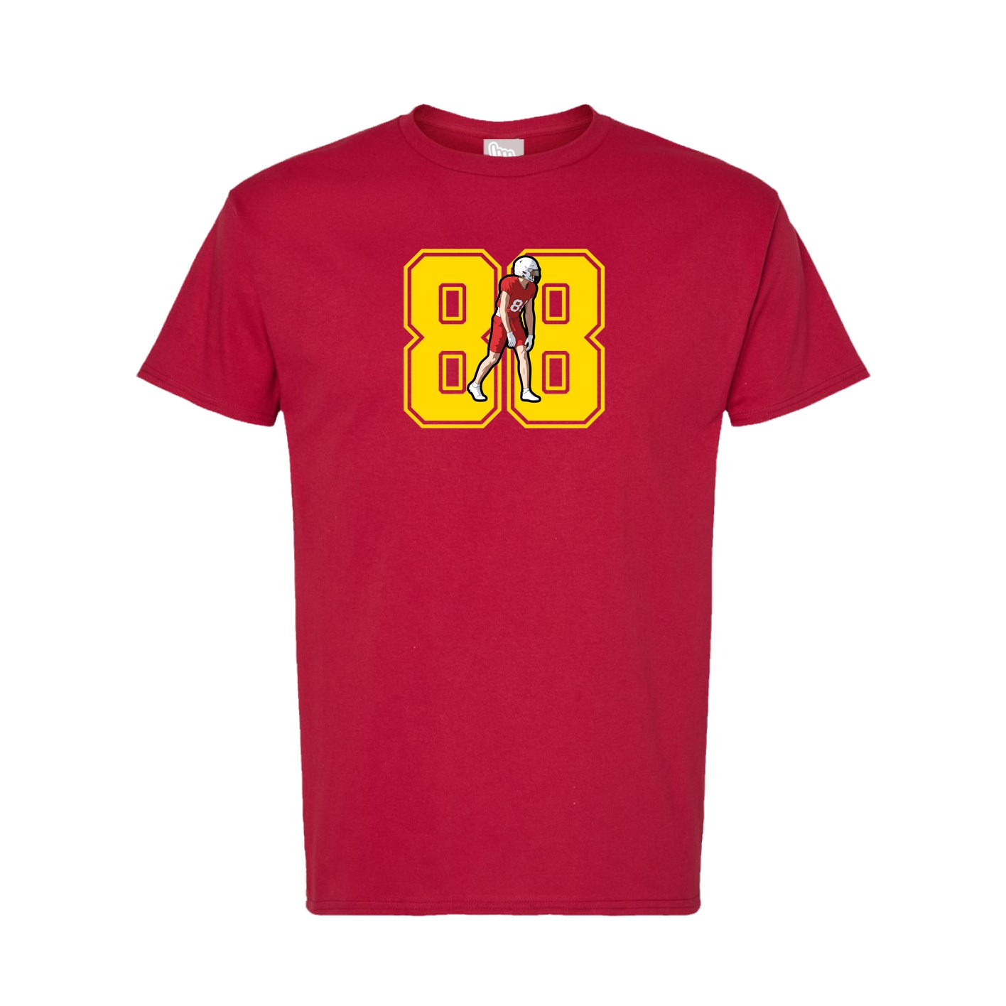Tee — Number in Crimson