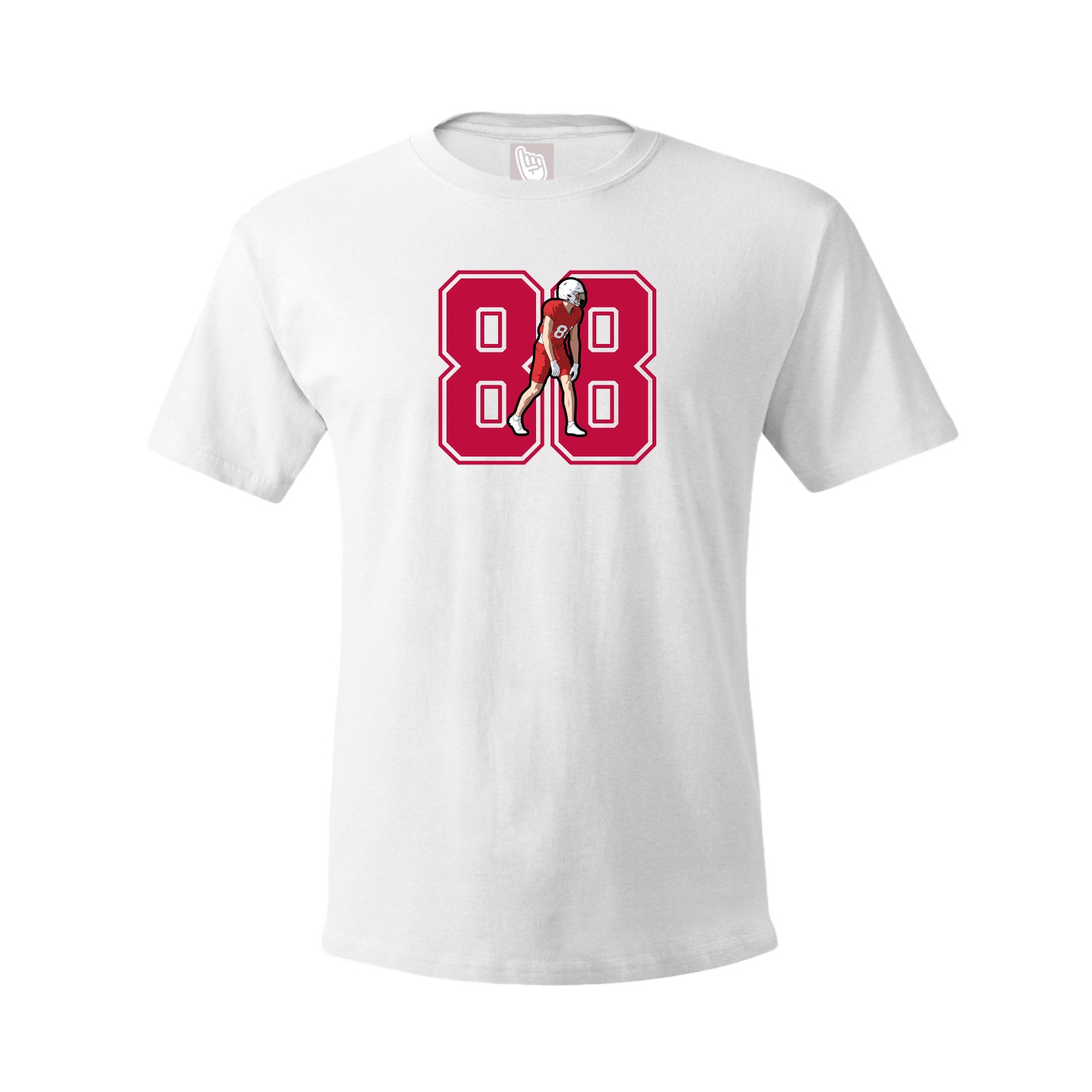 Youth Tee — Number in White