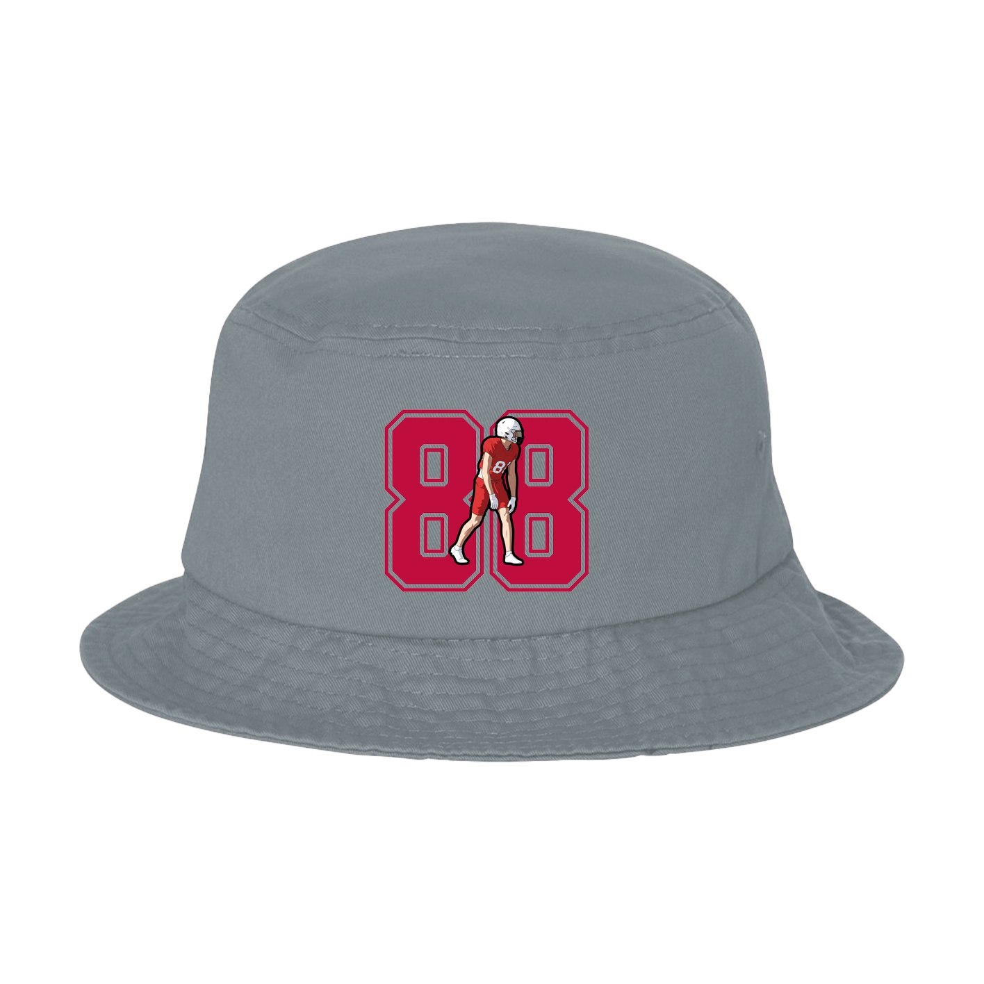 Bucket Cap — Number in Grey