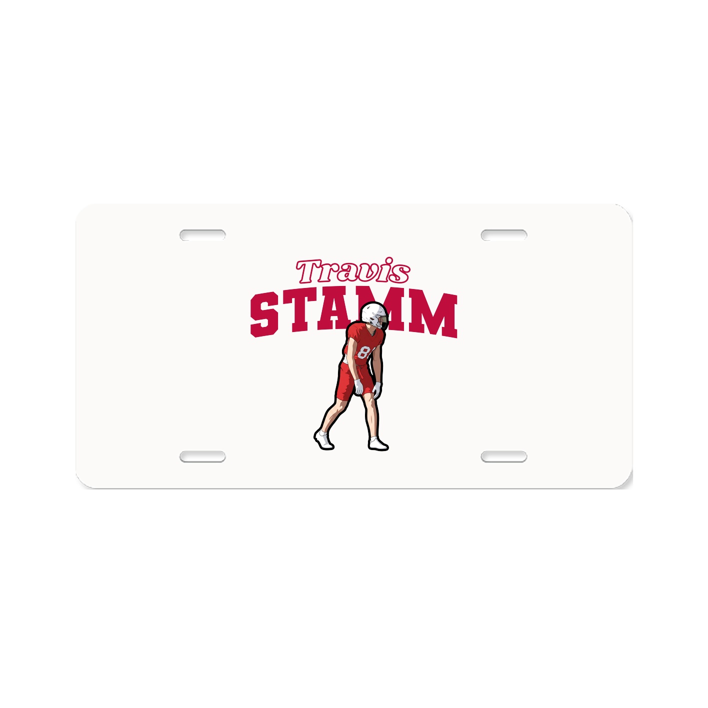 License Plate — Name Arch in Classic