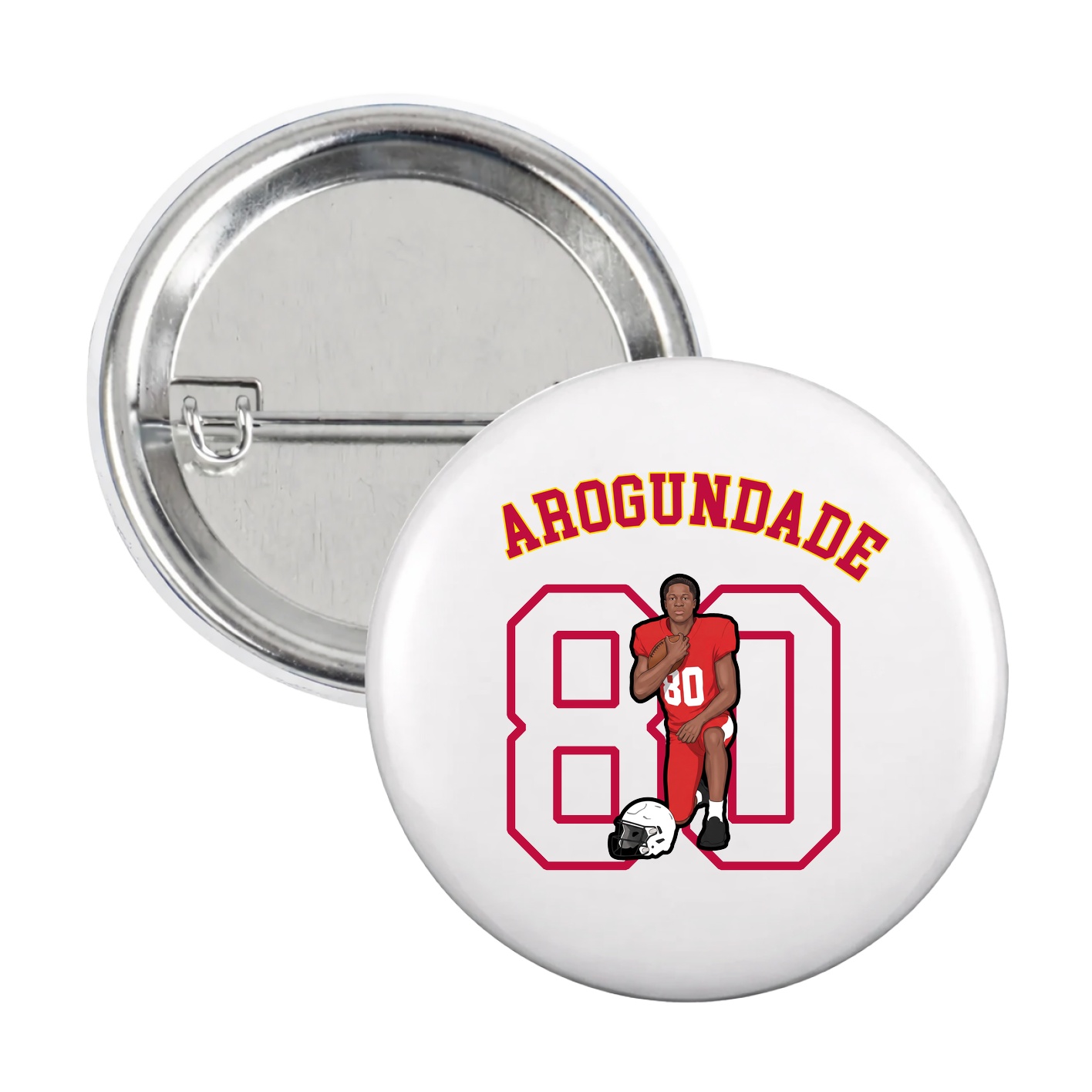 Game Day Button — Shirsey Arch in White