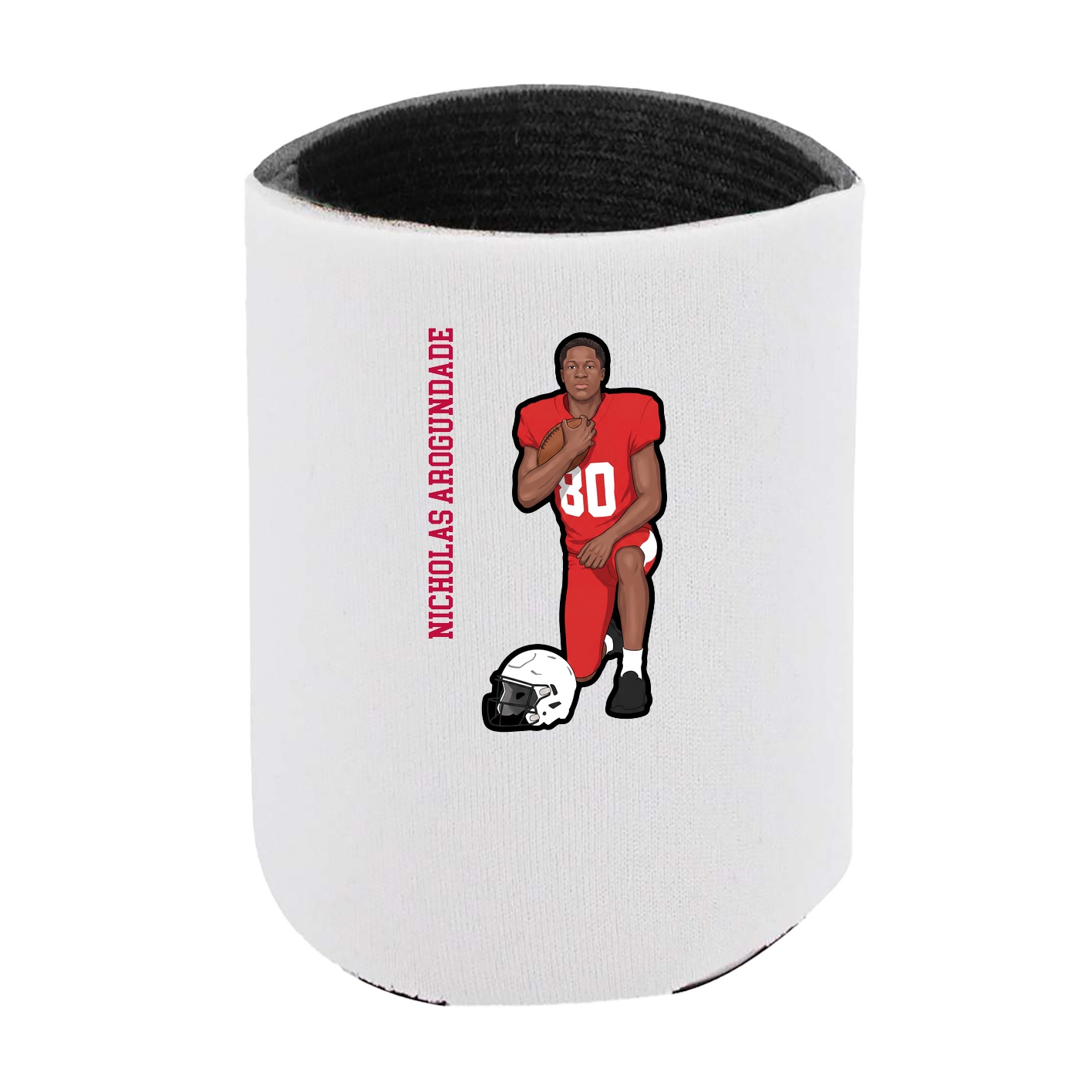 Can Holder — Name Vertical in White