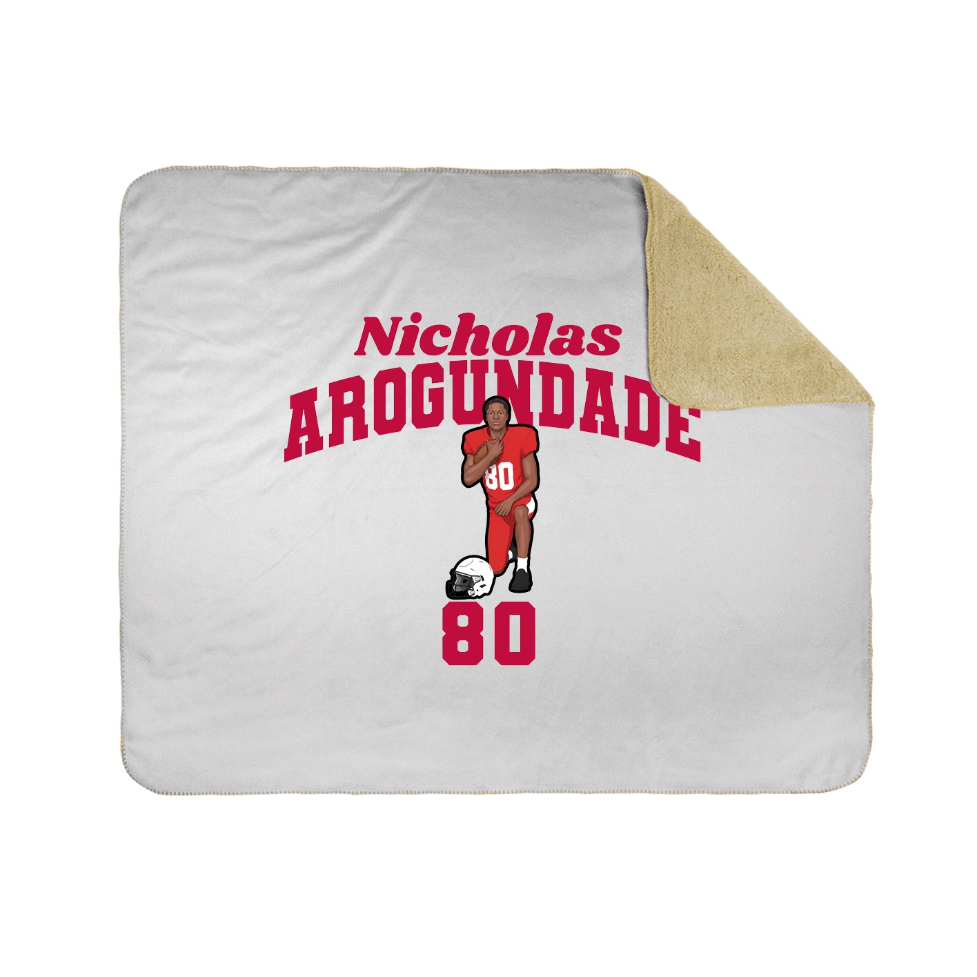 Throw Blanket — Signature Arch in White