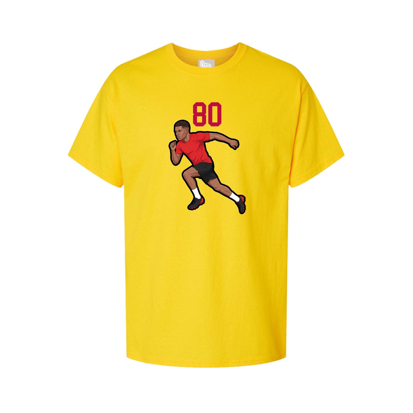 Youth Tee — Number Top in Gold