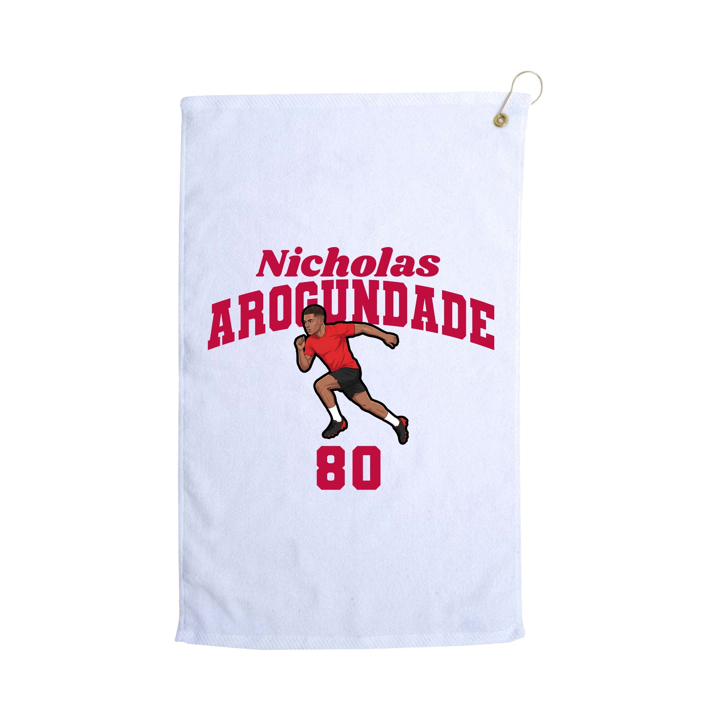 Golf Towel — Signature Arch in White