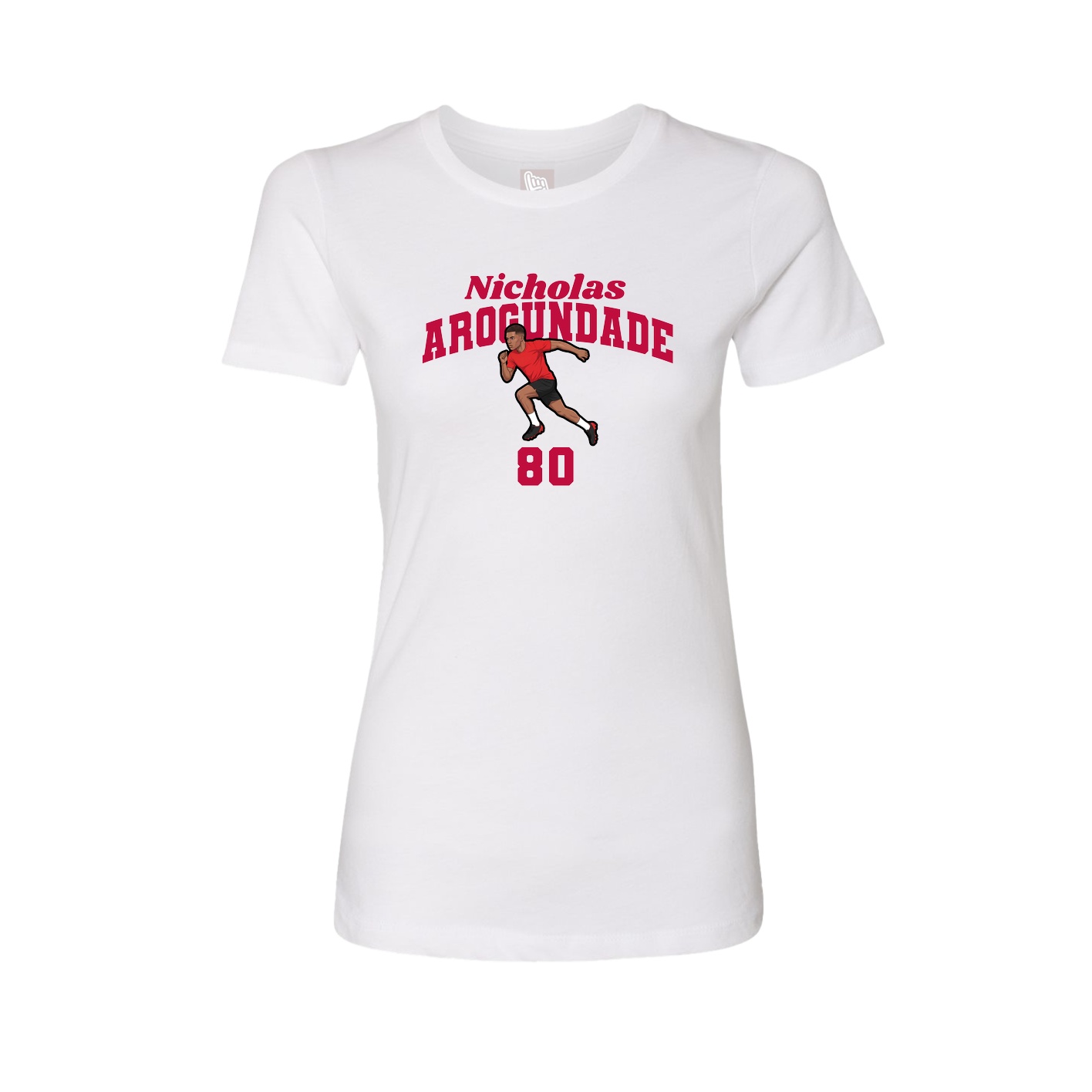 Womens Tee — Signature Arch in White
