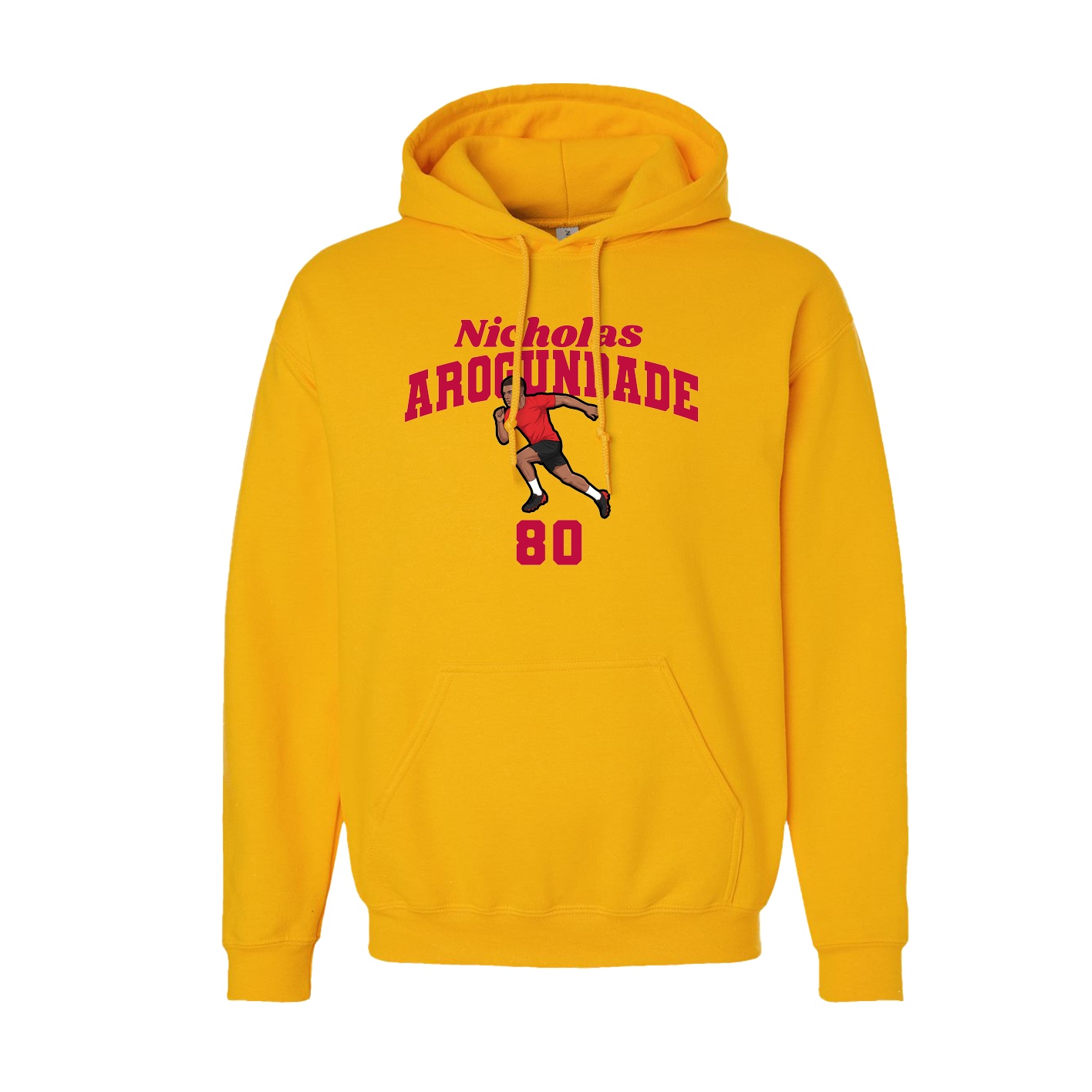 Hoodie — Signature Arch in Gold