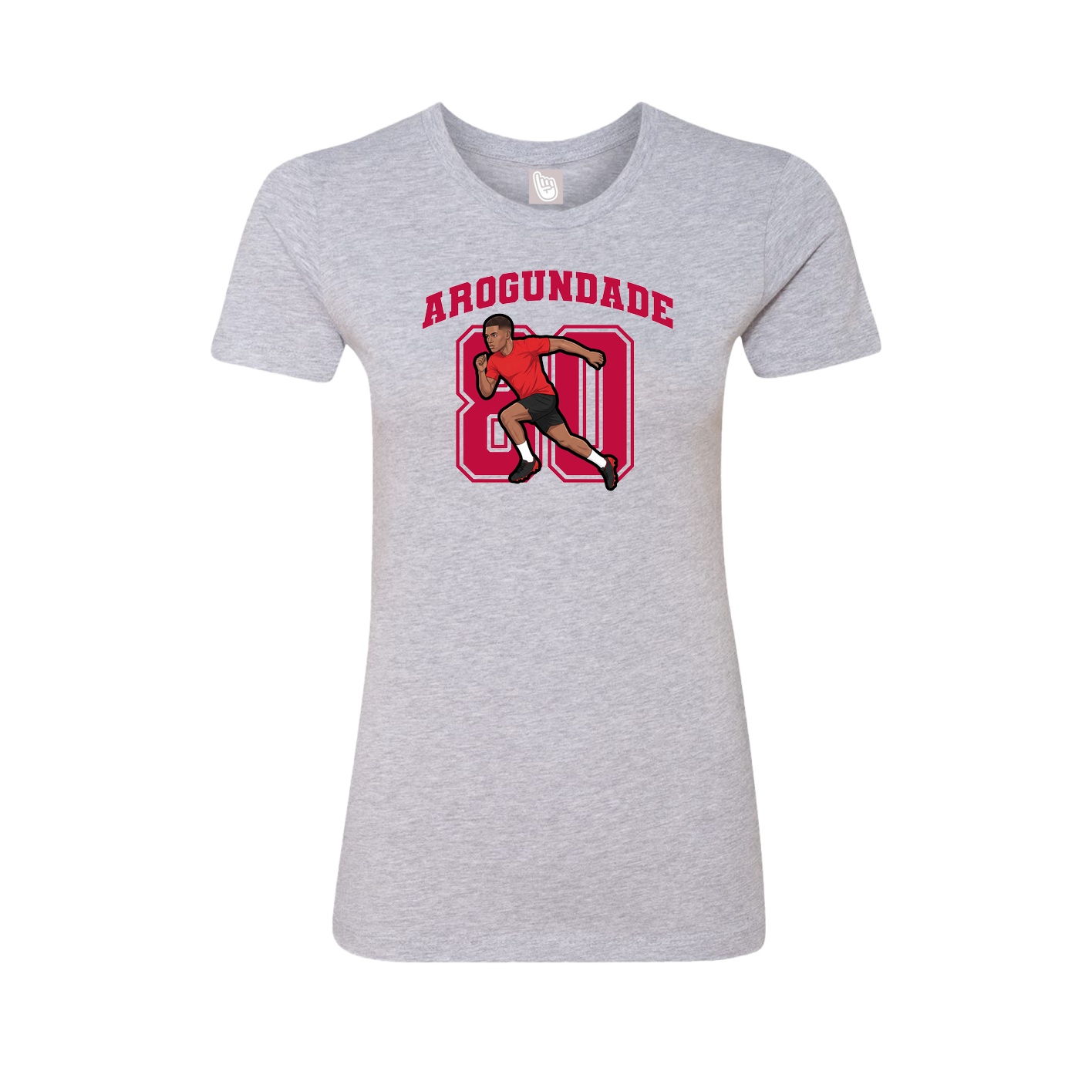 Womens Tee — Number in Grey