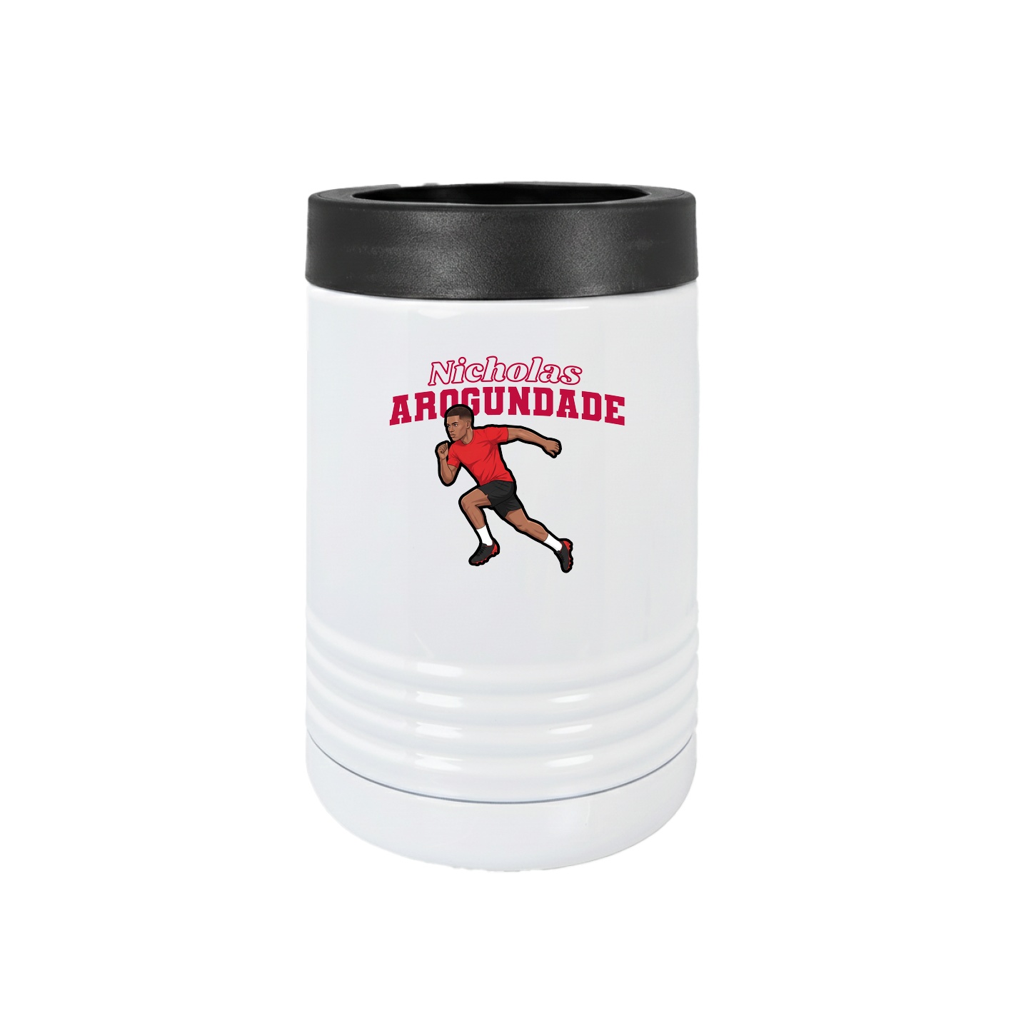 Beverage Holder — Name Arch in White