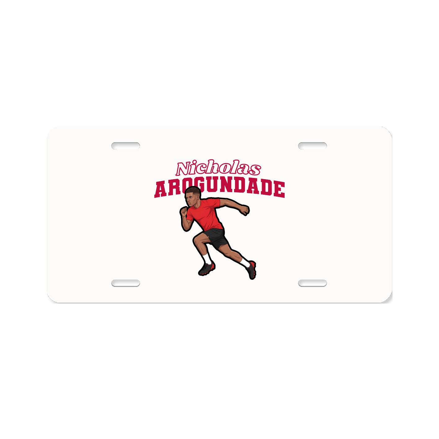 License Plate — Name Arch in Classic