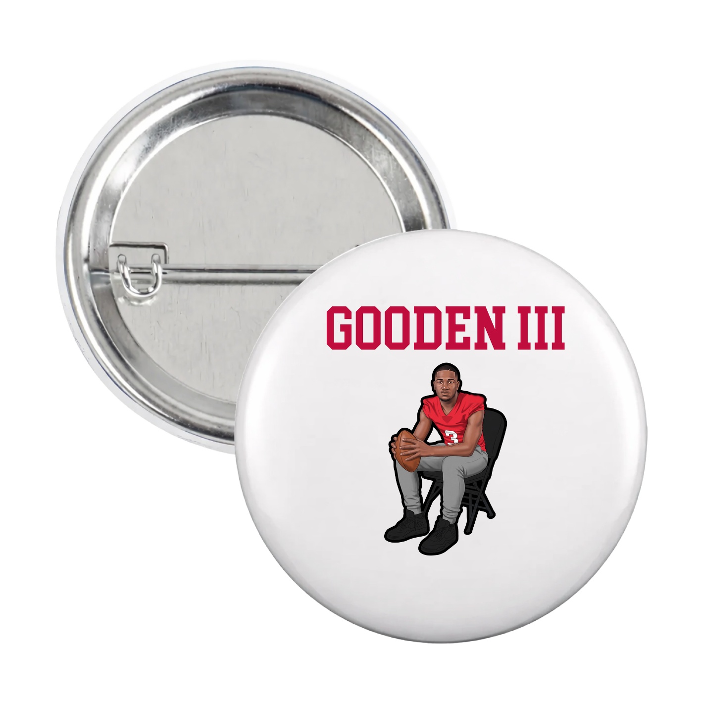 Game Day Button — Shirsey in White
