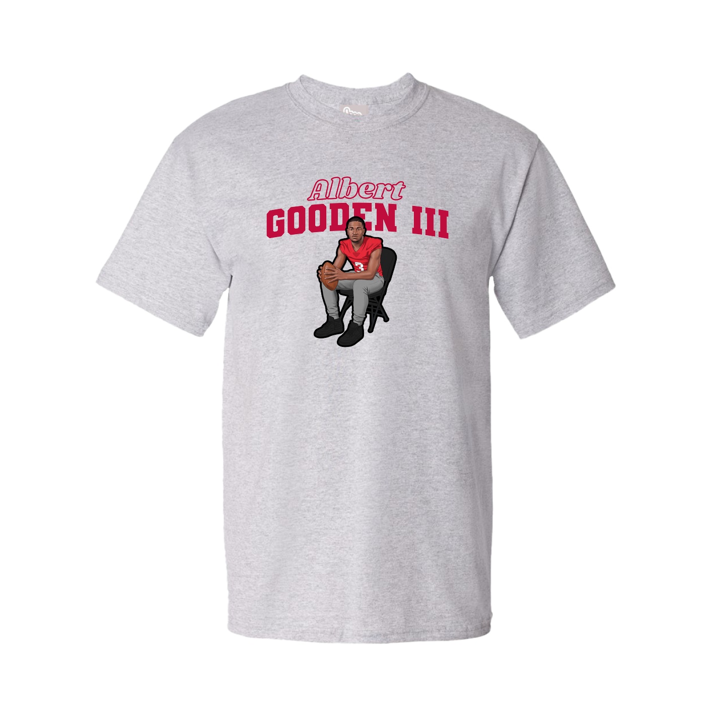 Youth Tee — Name Arch in Grey