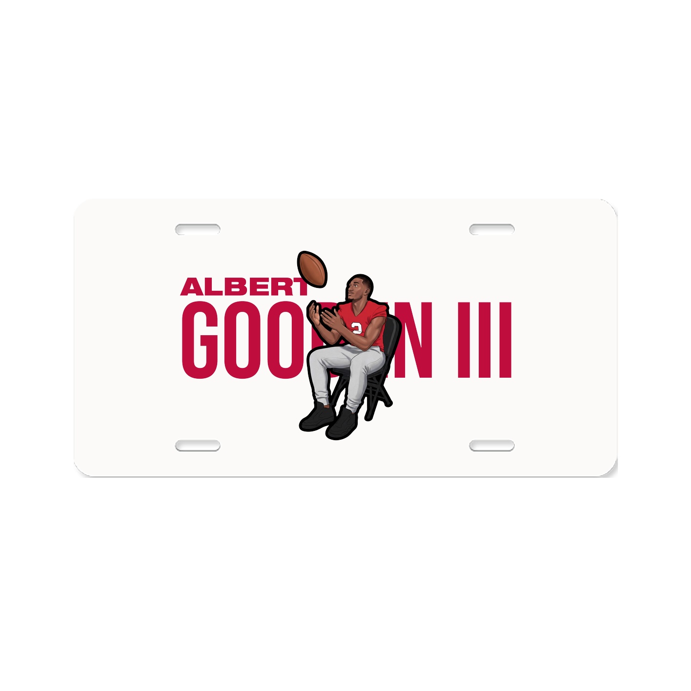 License Plate — Player Name in Classic