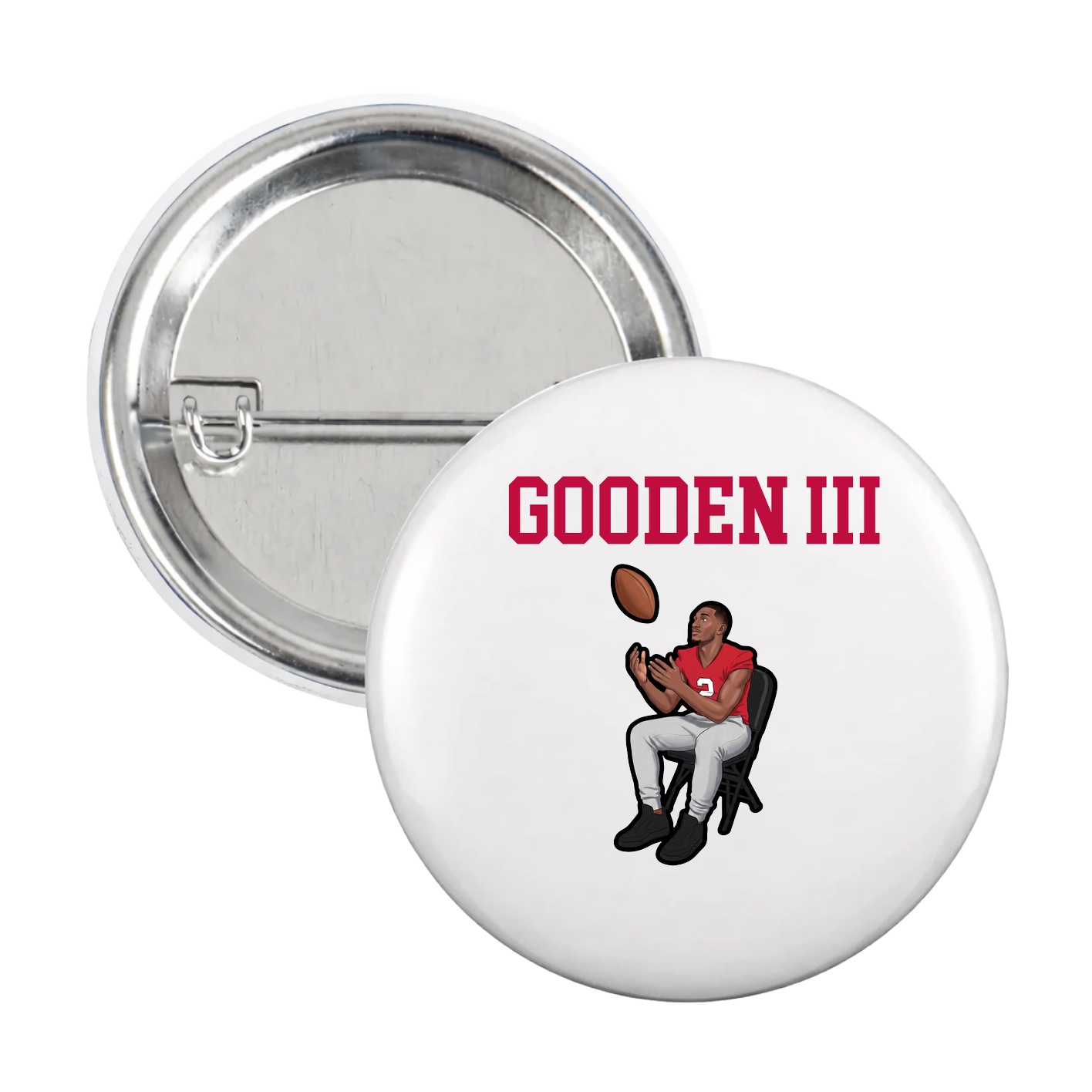 Game Day Button — Shirsey in White