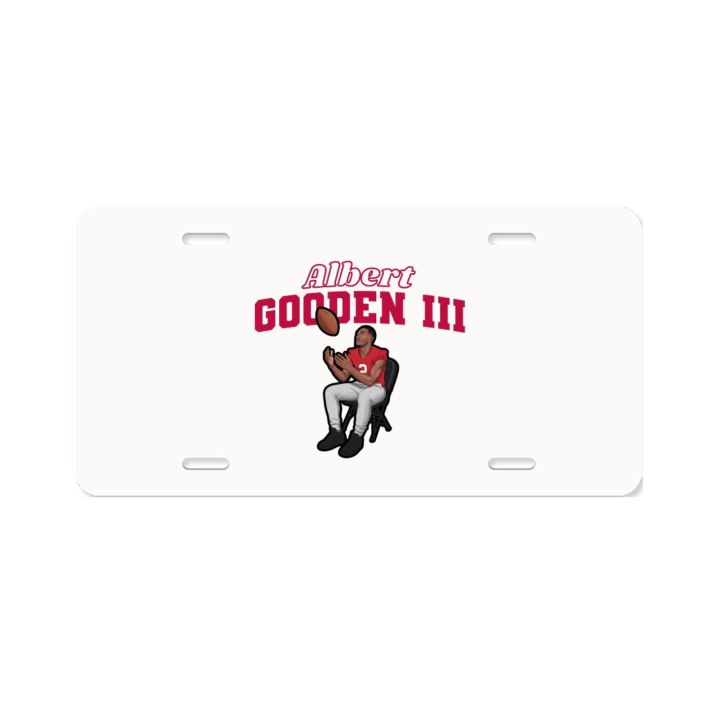 License Plate — Name Arch in Classic