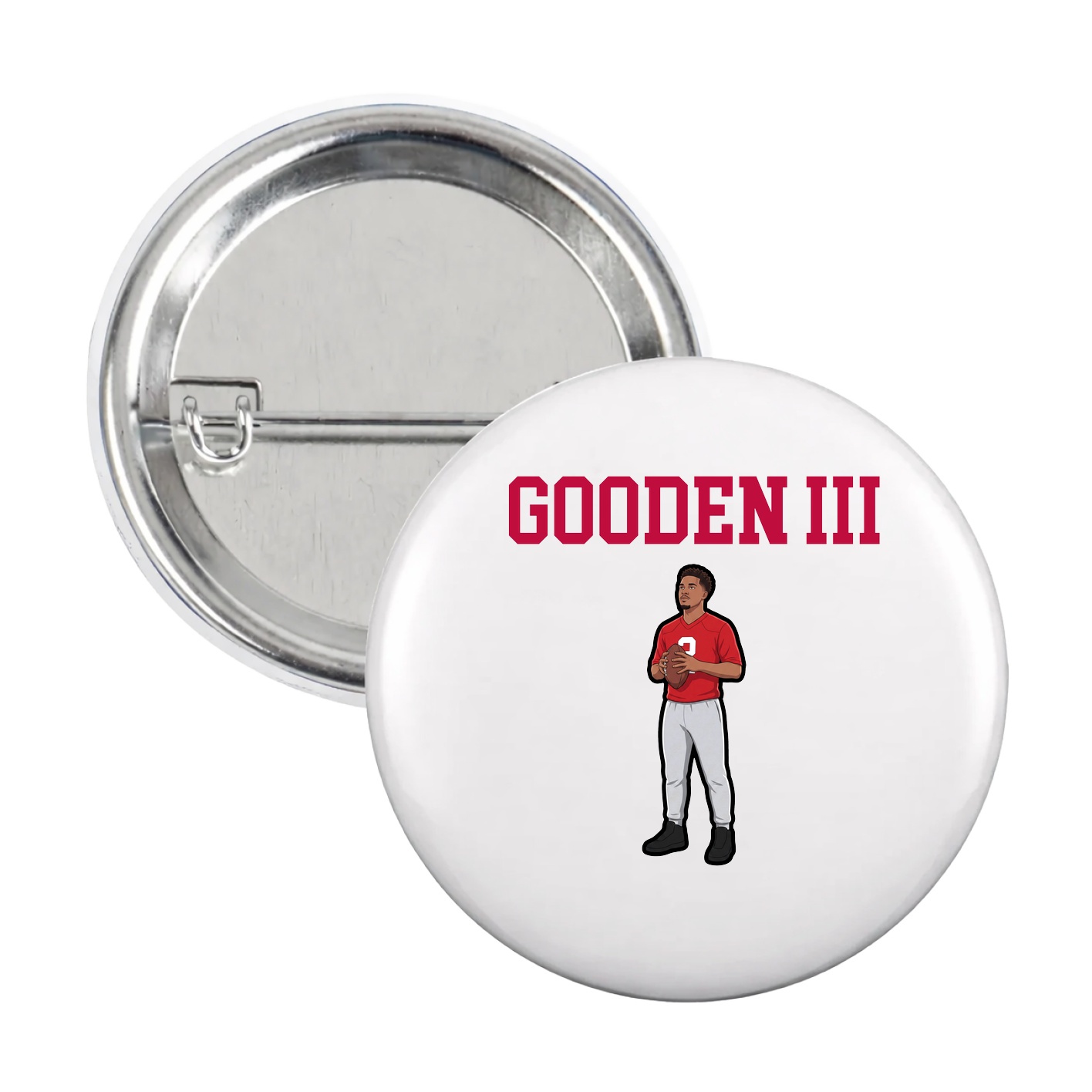 Game Day Button — Shirsey in White