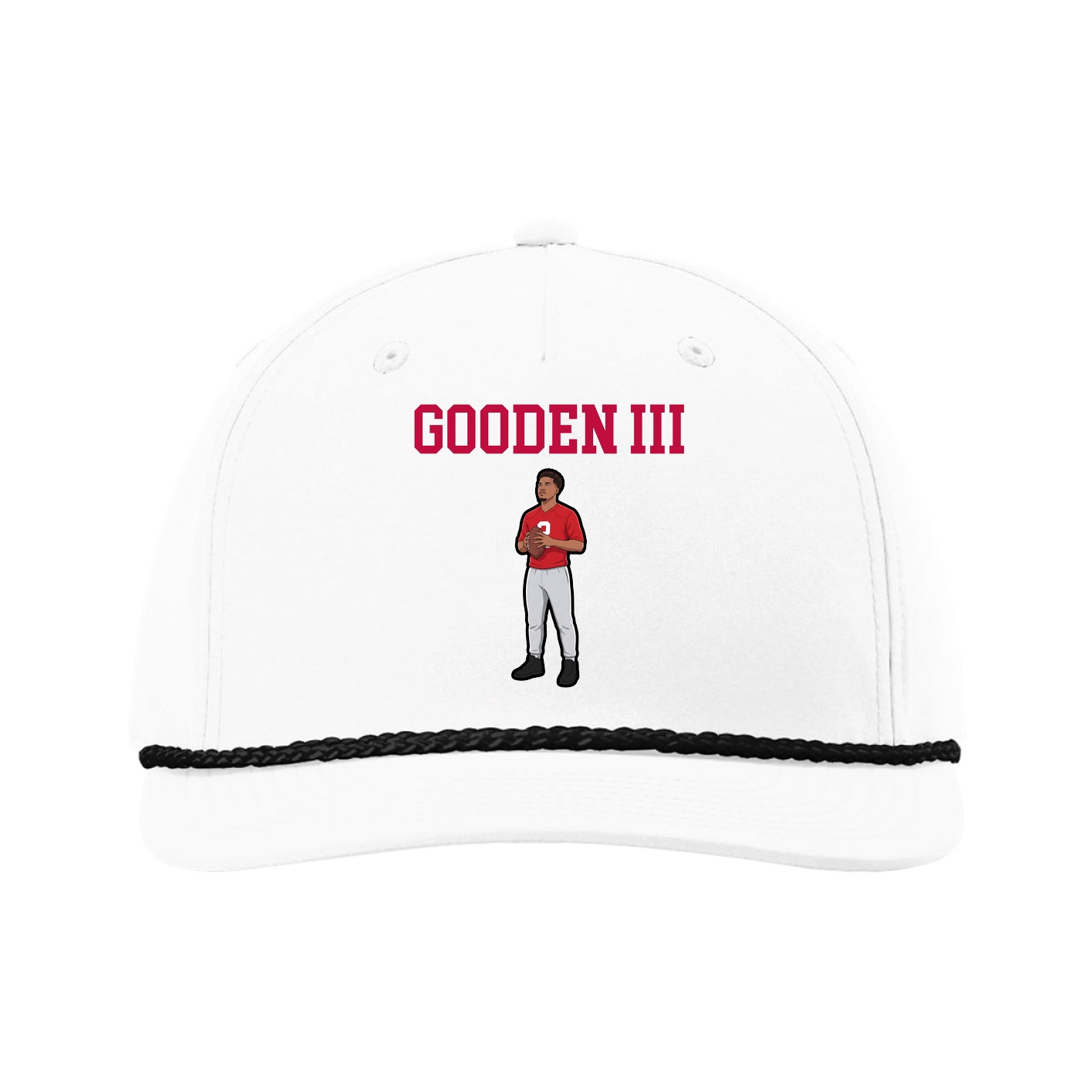 Five-Panel Classic Rope Cap — Shirsey in White