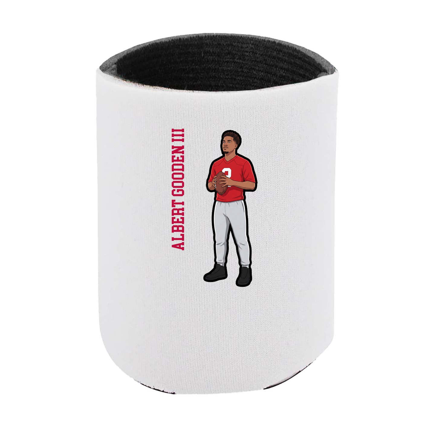 Can Holder — Name Vertical in White