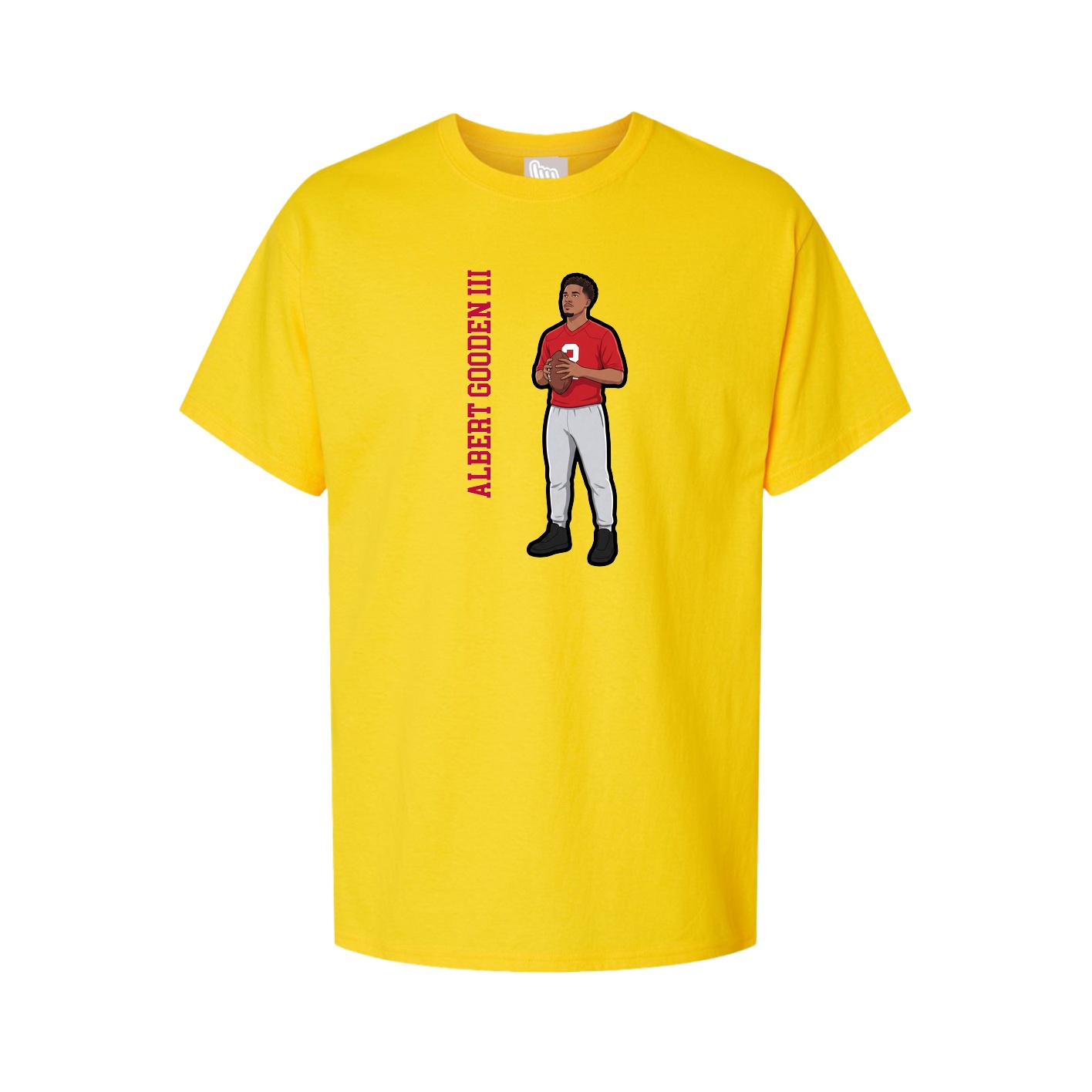 Tee — Name Vertical in Gold