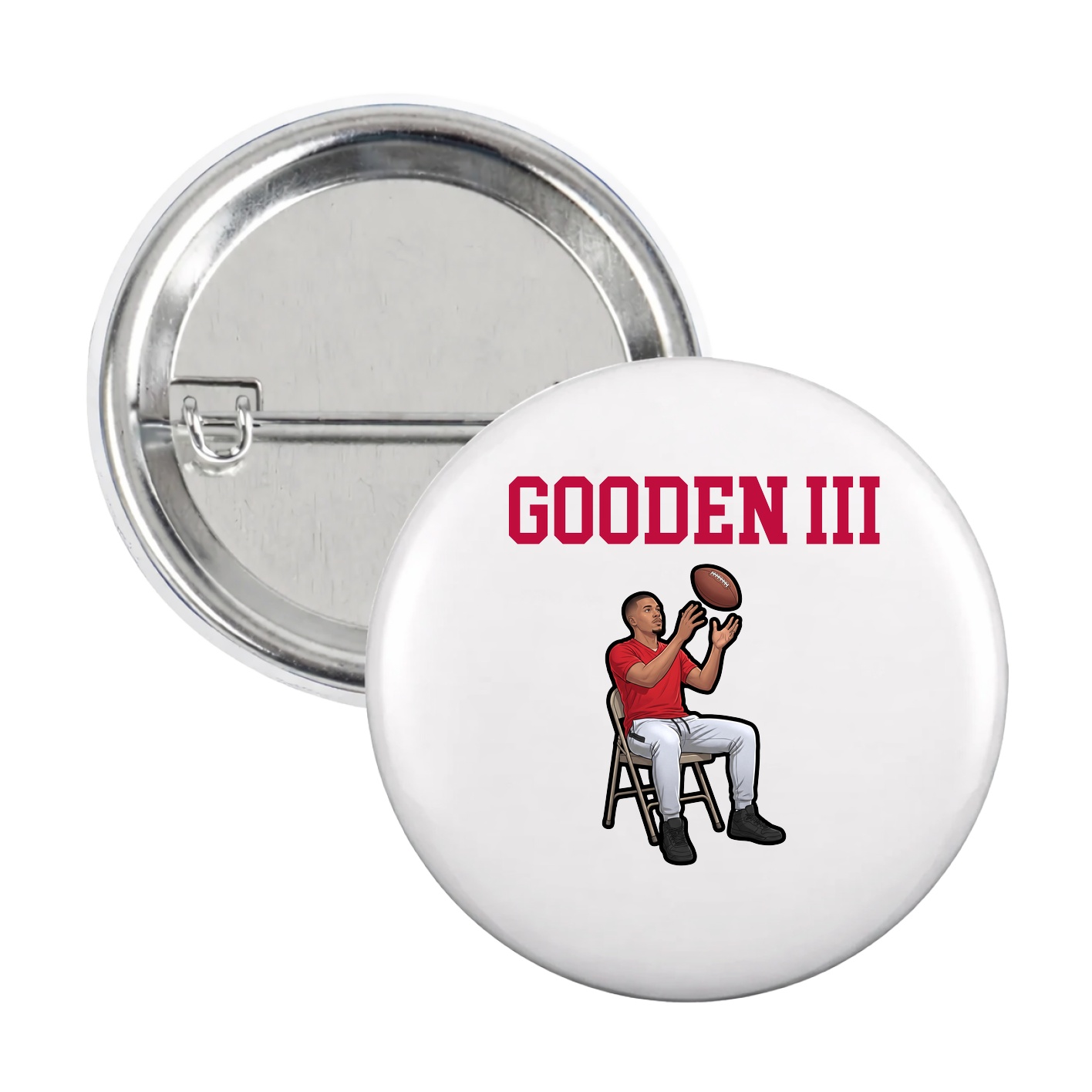 Game Day Button — Shirsey in White