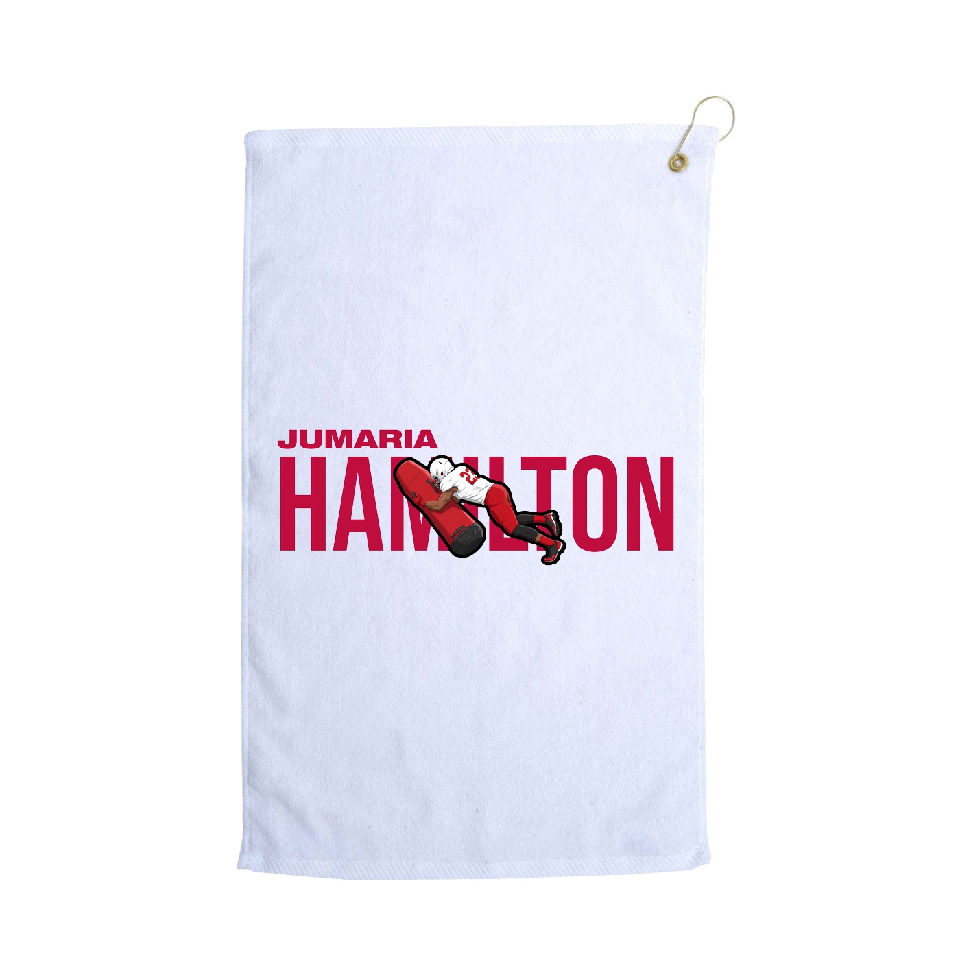 Golf Towel — Player Name in White