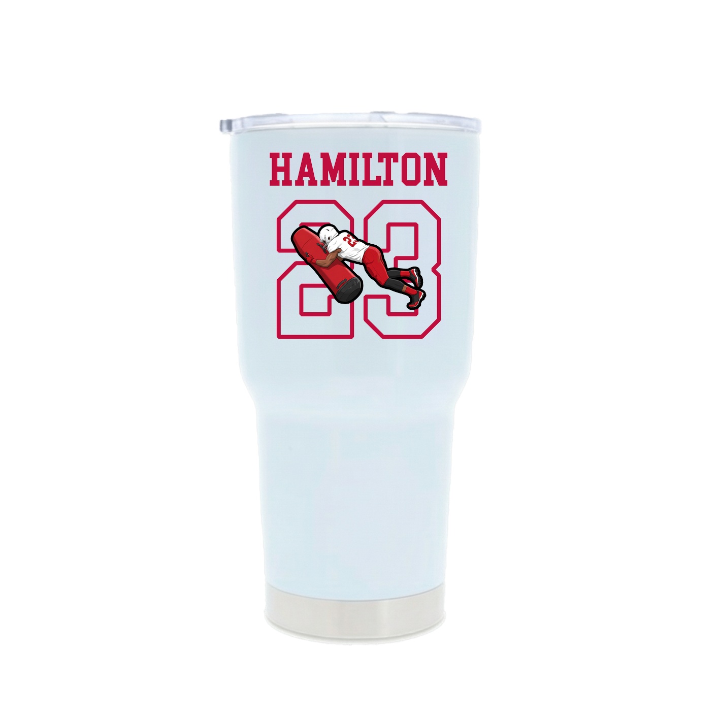 30oz Stainless Steel Tumbler — Shirsey in White