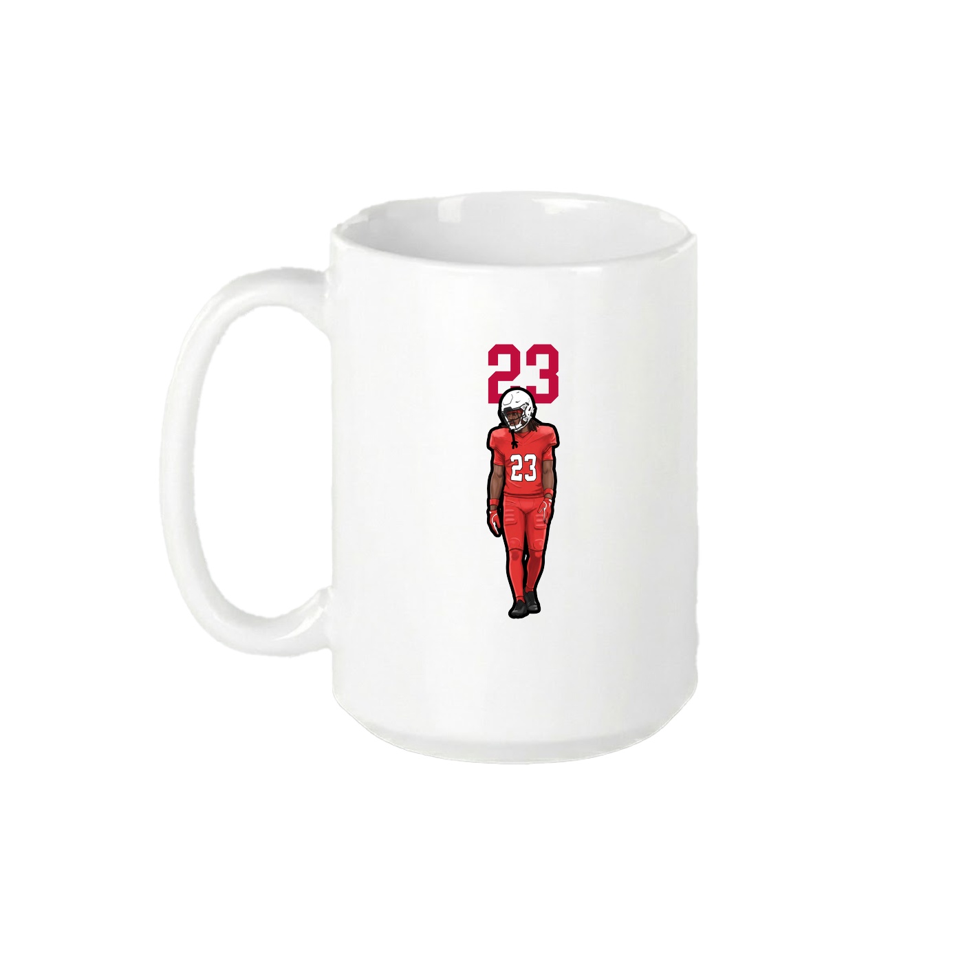 15oz Coffee Mug — Number Top in White