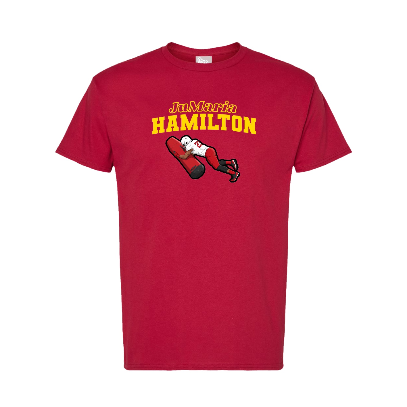 Tee — Name Arch in Crimson