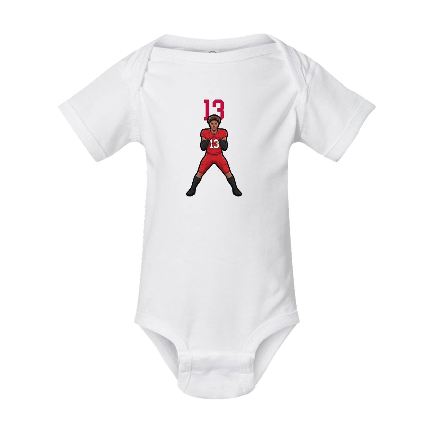 Baby Onesie — Number Top in White