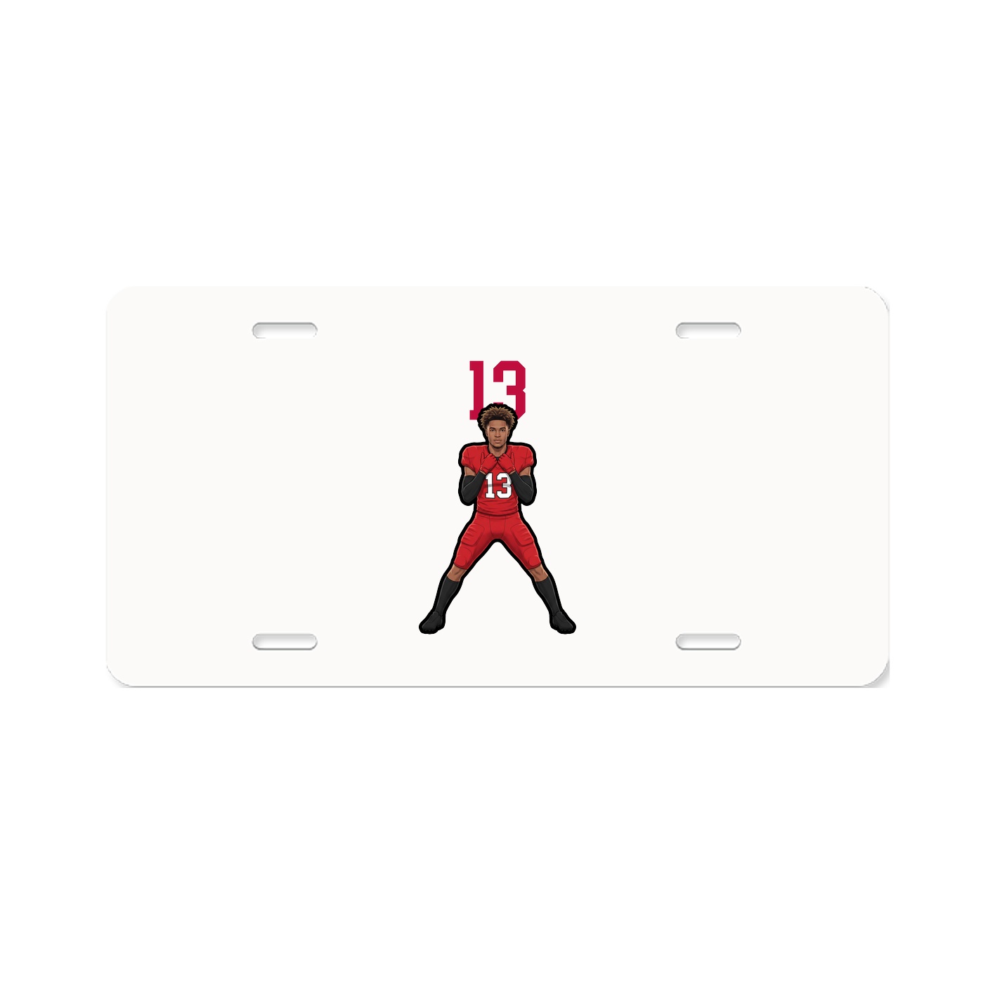 License Plate — Number Top in Classic