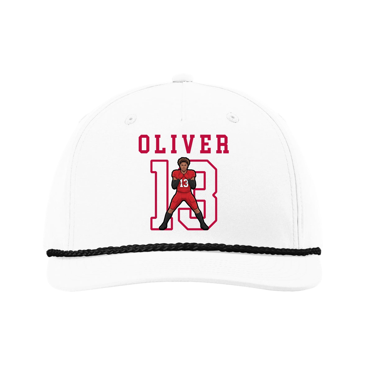 Five-Panel Classic Rope Cap — Shirsey in White