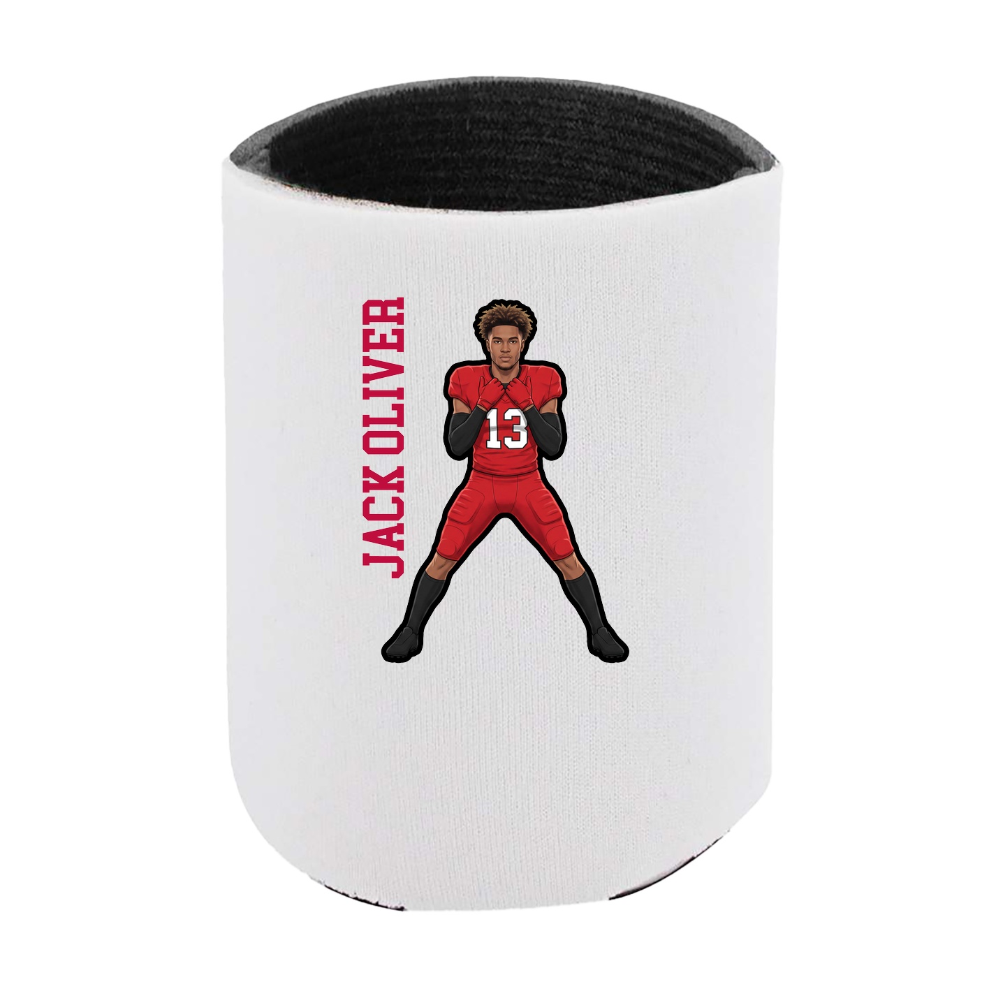 Can Holder — Name Vertical in White