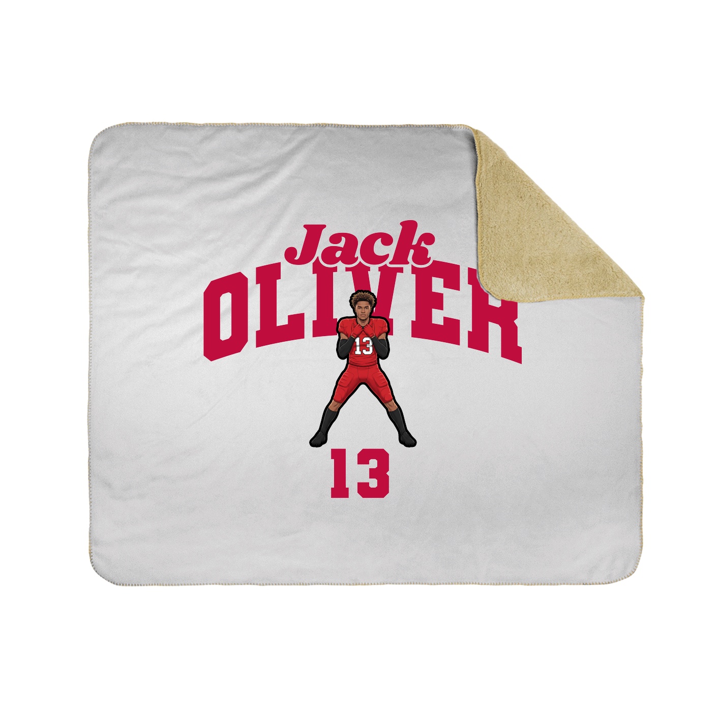 Throw Blanket — Signature Arch in White
