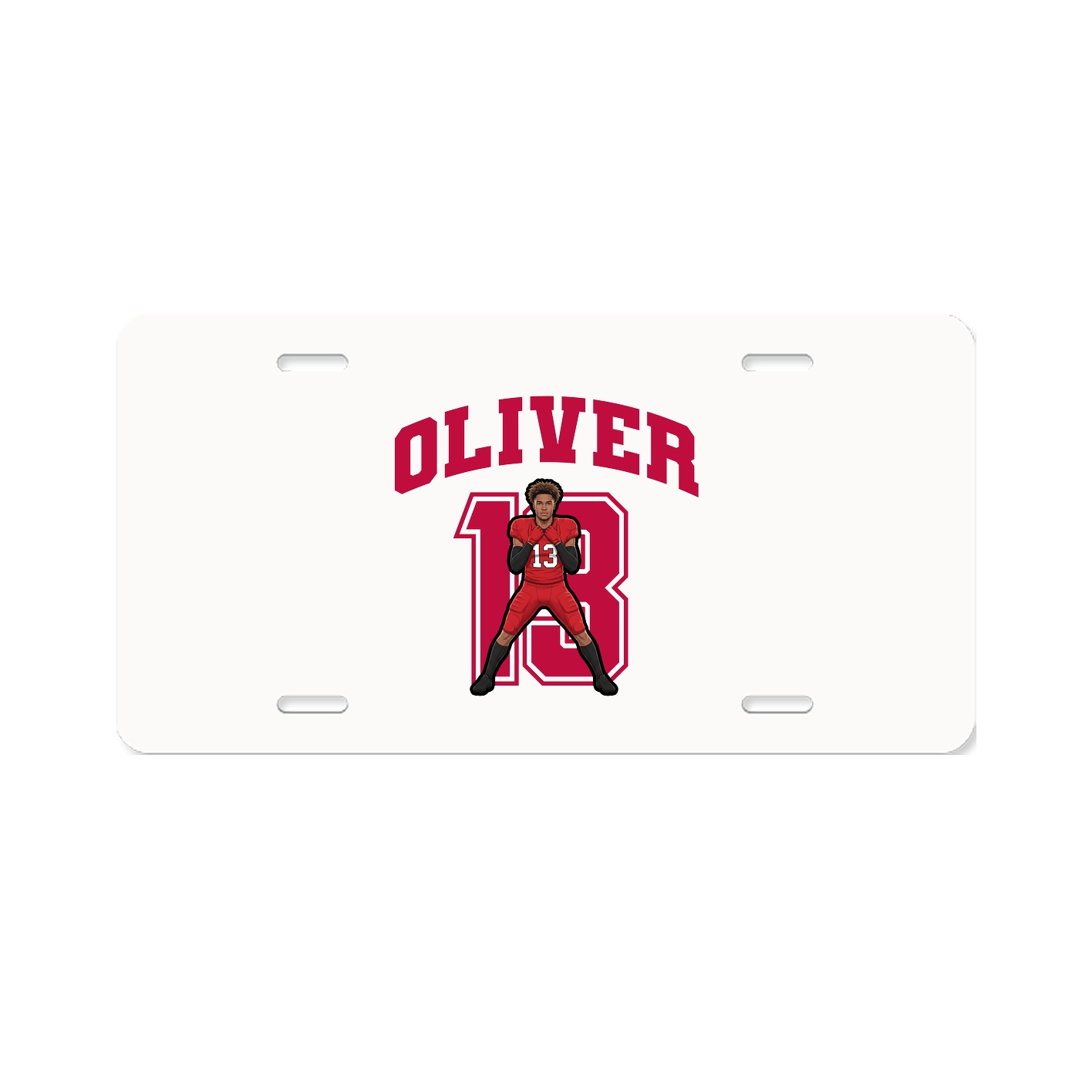 License Plate — Number in Classic