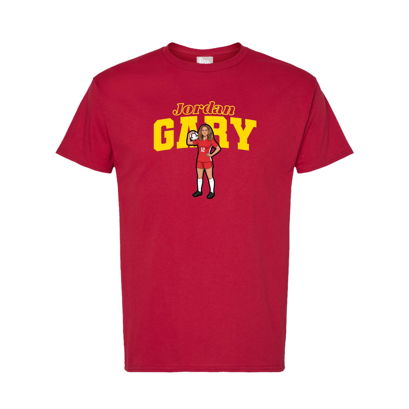 Tee — Name Arch in Crimson