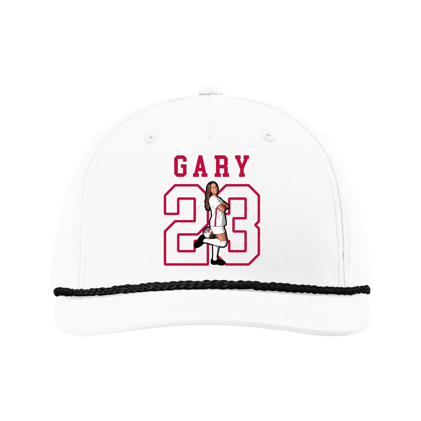 Five-Panel Classic Rope Cap — Shirsey in White