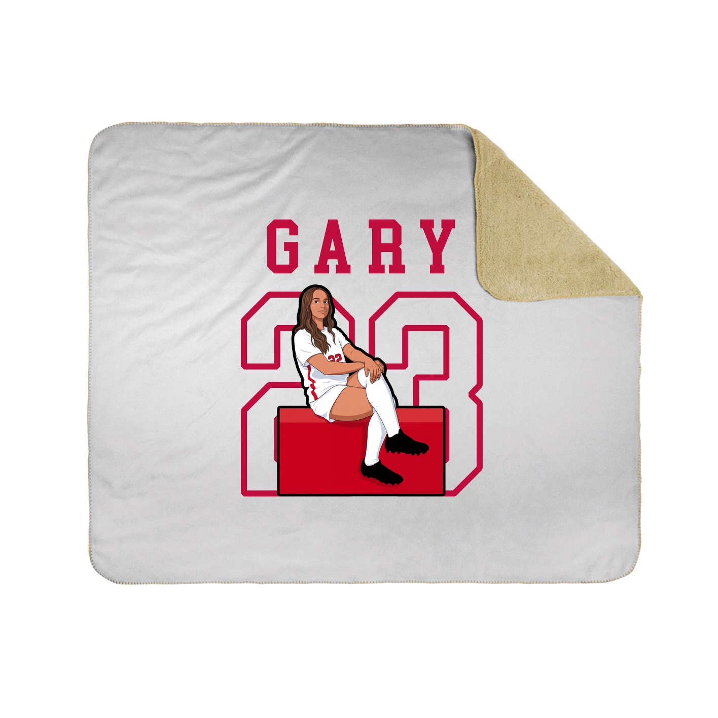 Throw Blanket — Shirsey in White