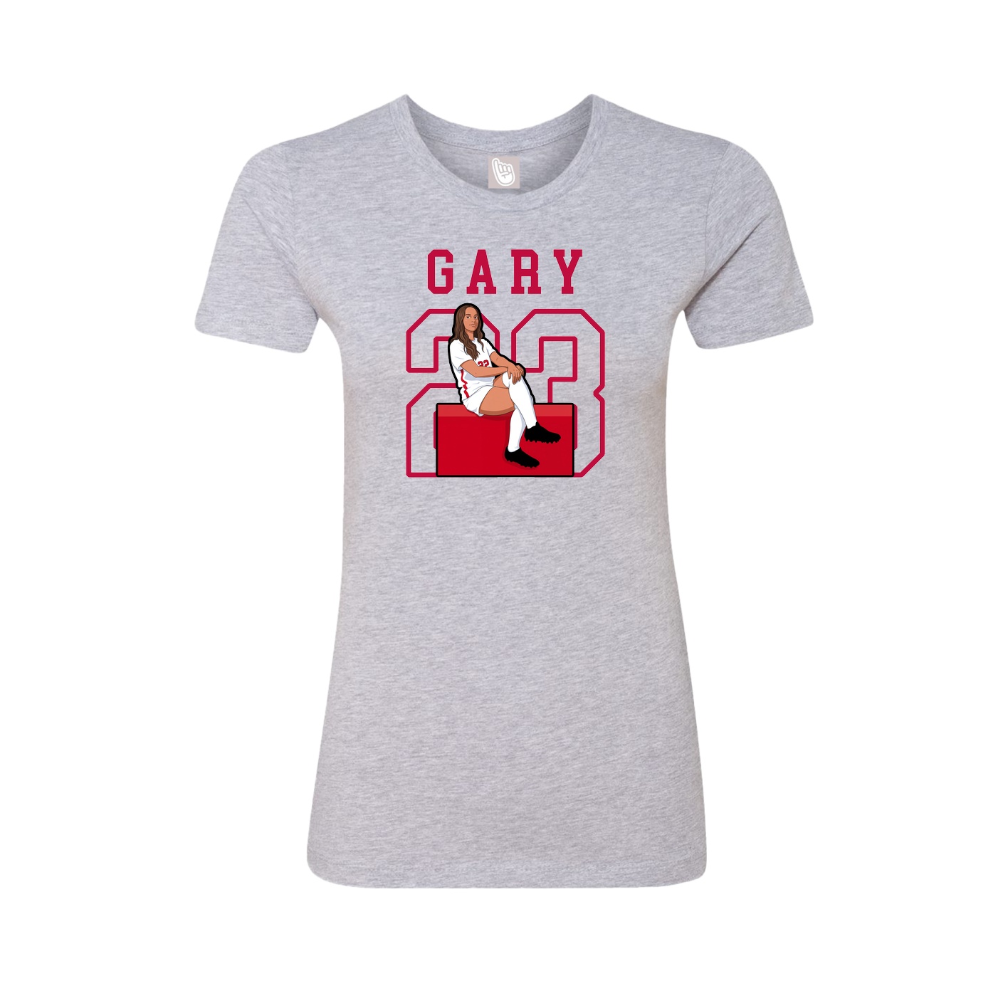 Fitted Women's Tee — Shirsey in Grey